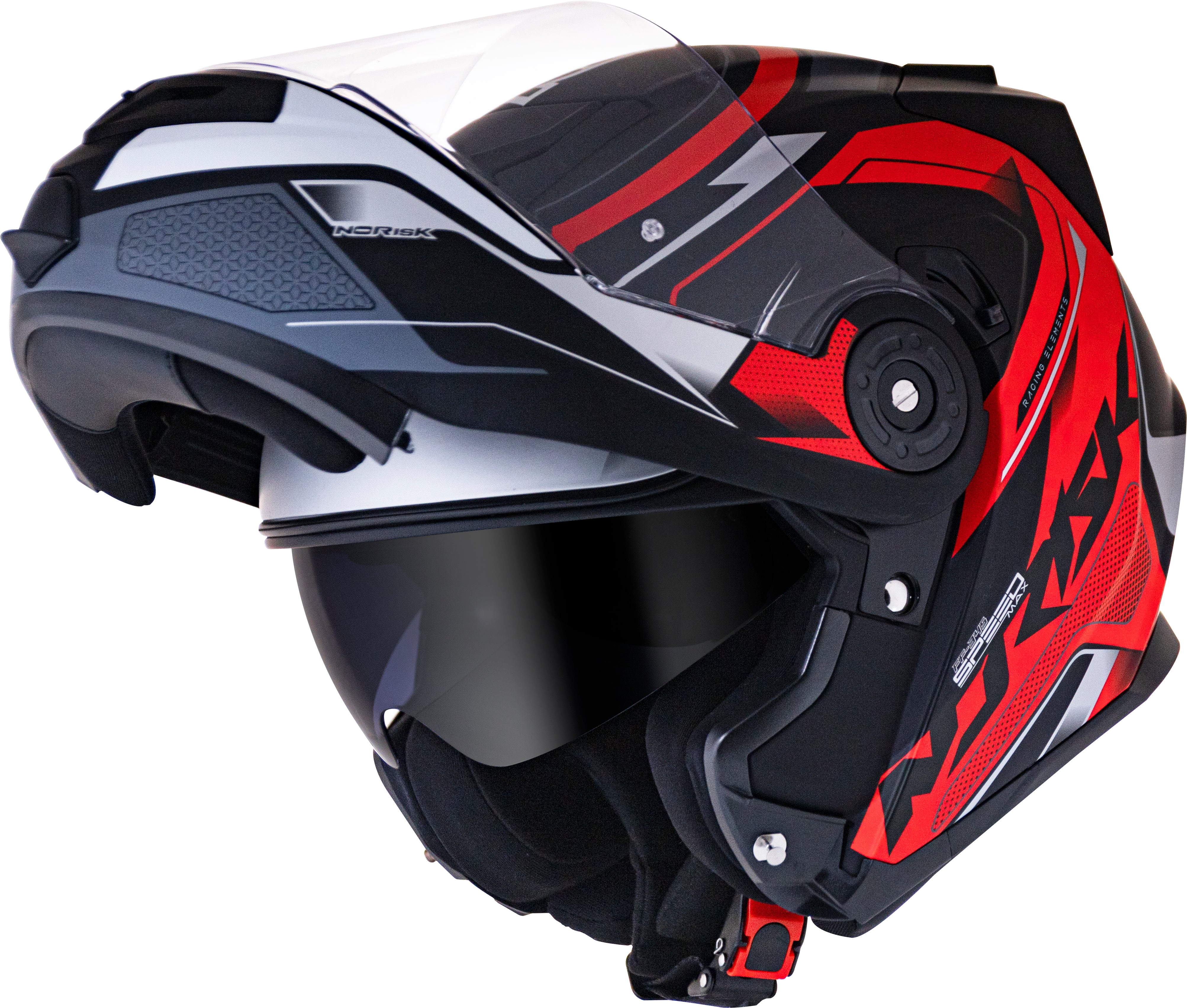 Capacete Norisk Route Speedmax Matt Preto Vermelho