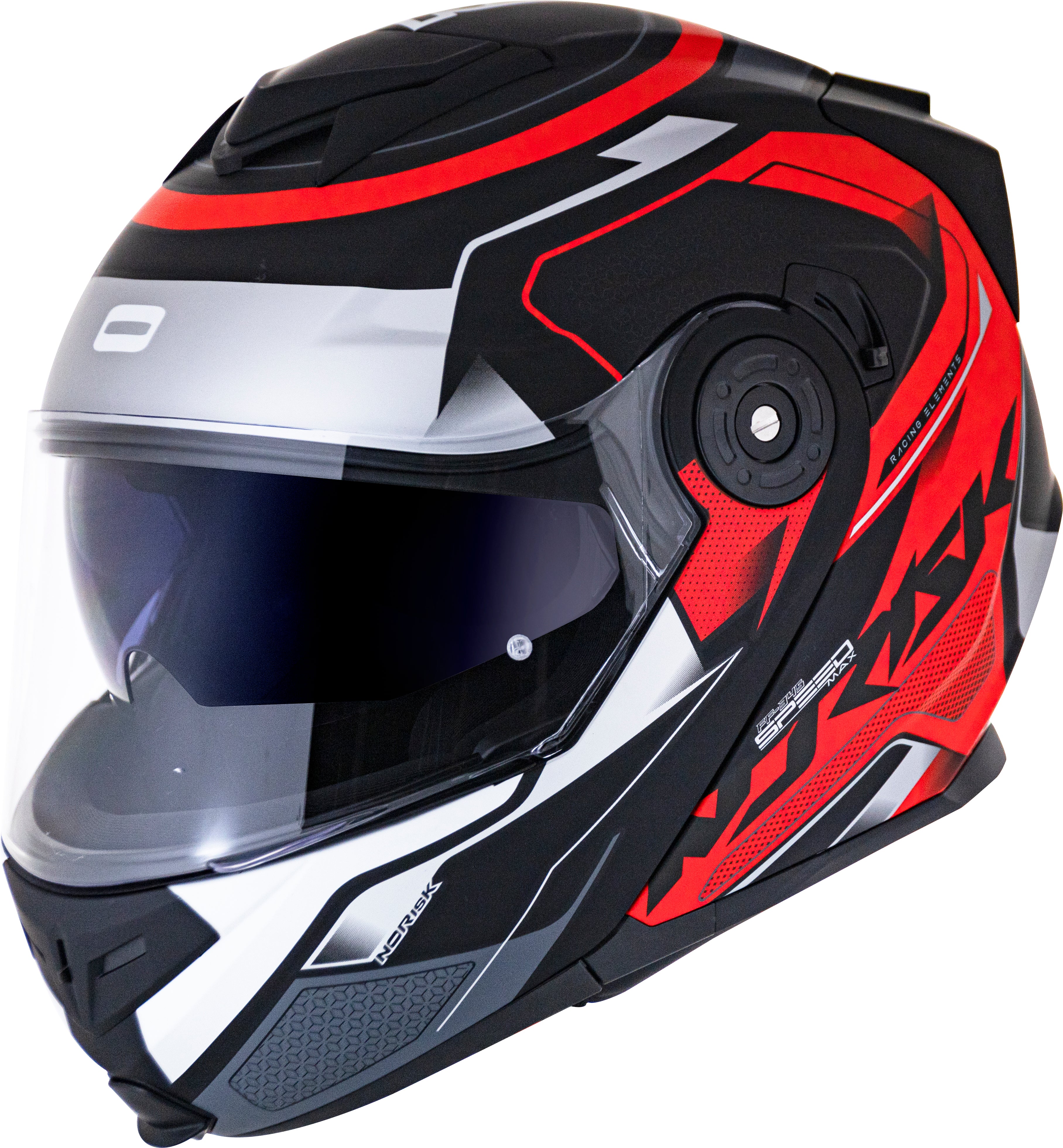 Capacete Norisk Route Speedmax Matt Preto Vermelho