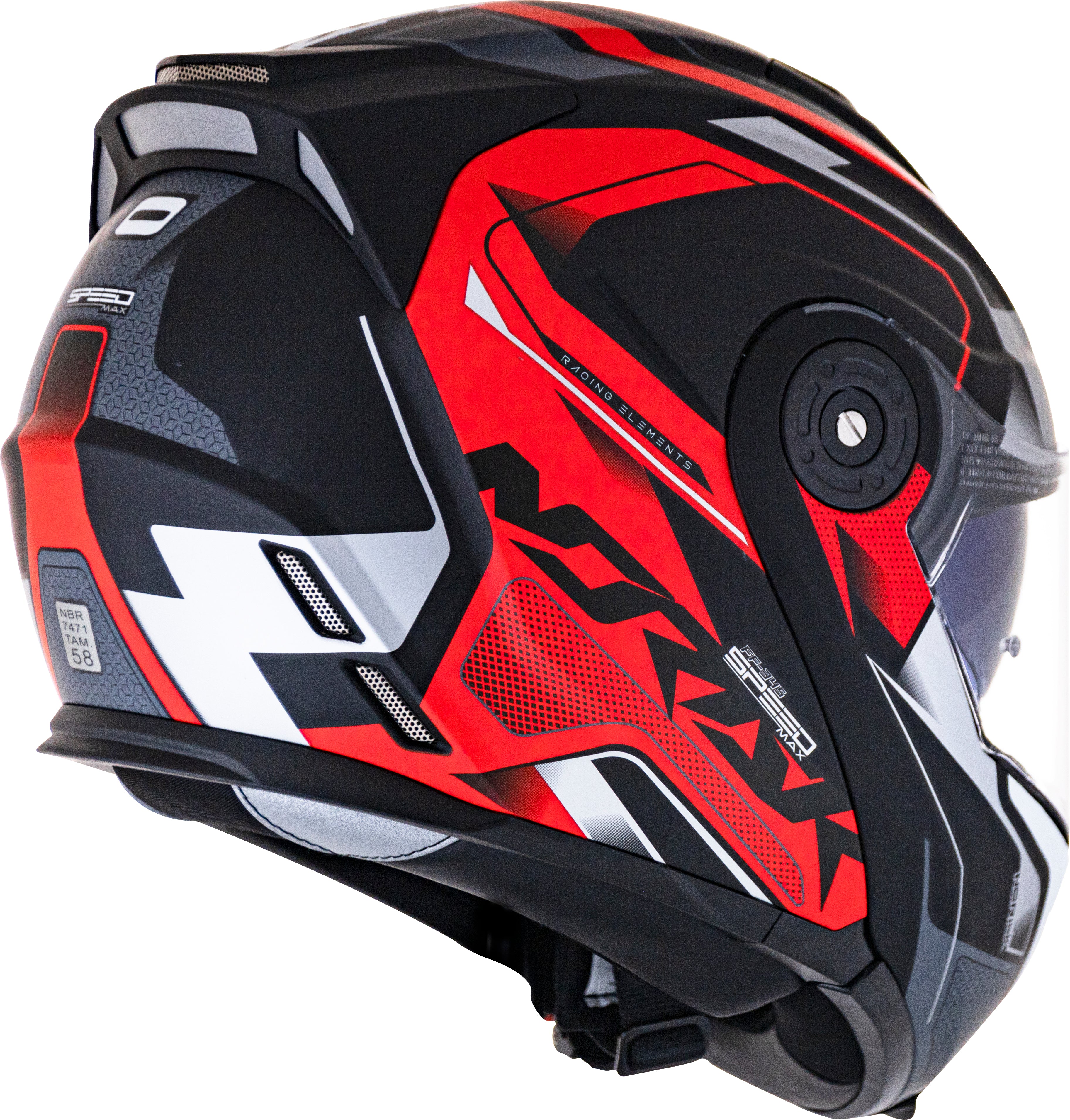 Capacete Norisk Route Speedmax Matt Preto Vermelho