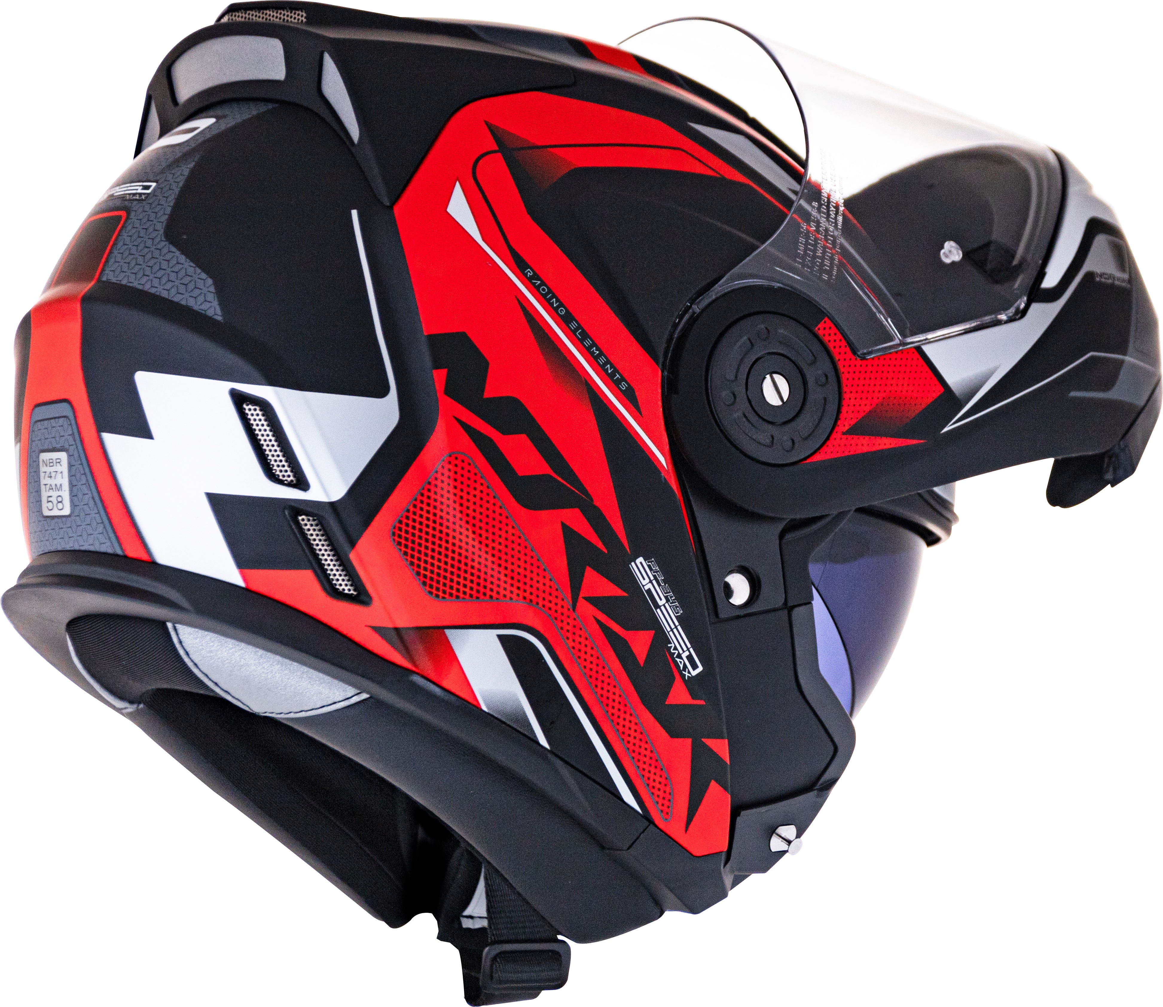 Capacete Norisk Route Speedmax Matt Preto Vermelho