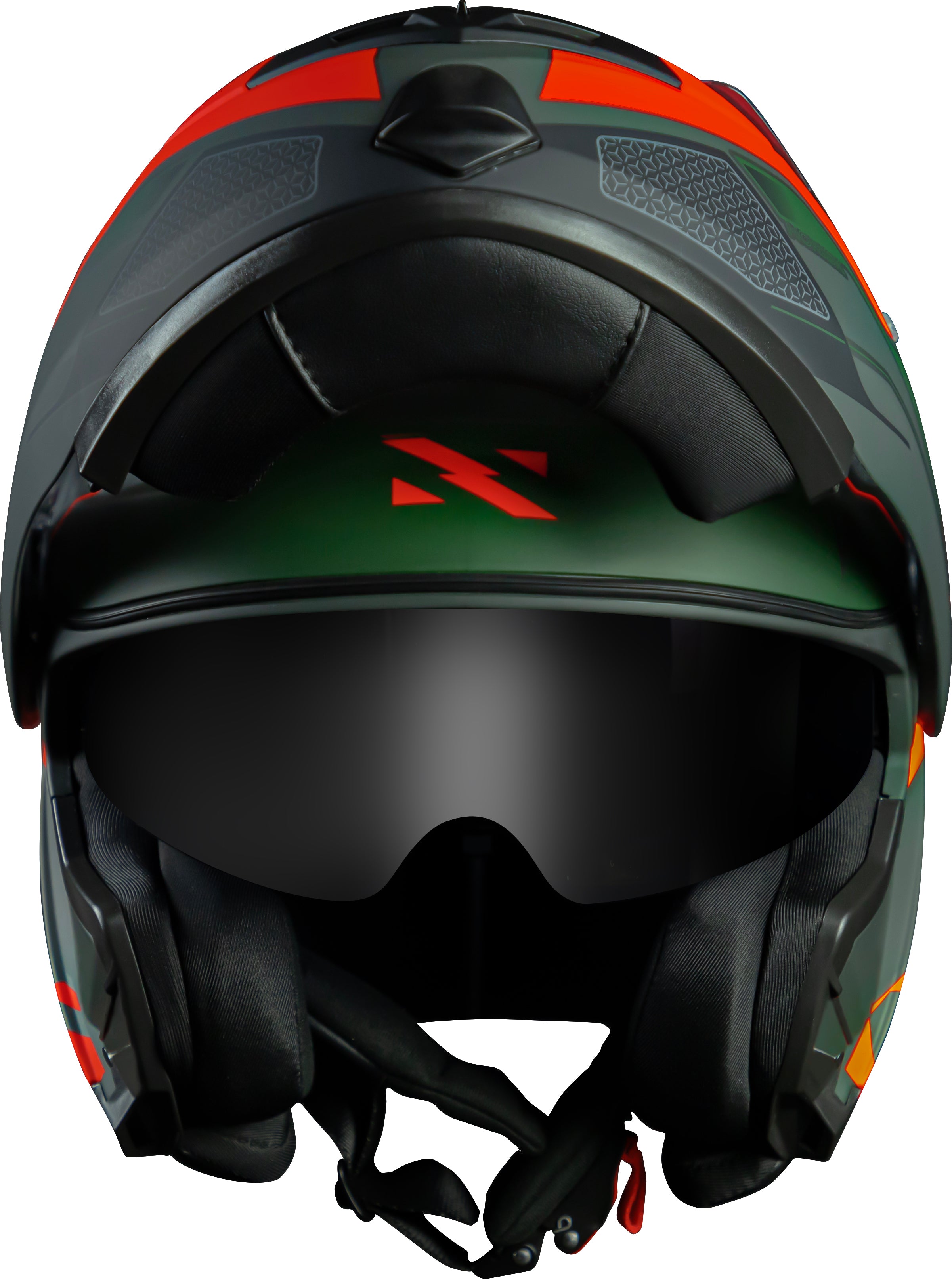 Capacete Norisk Route Speedmax Matte Verde Laranja