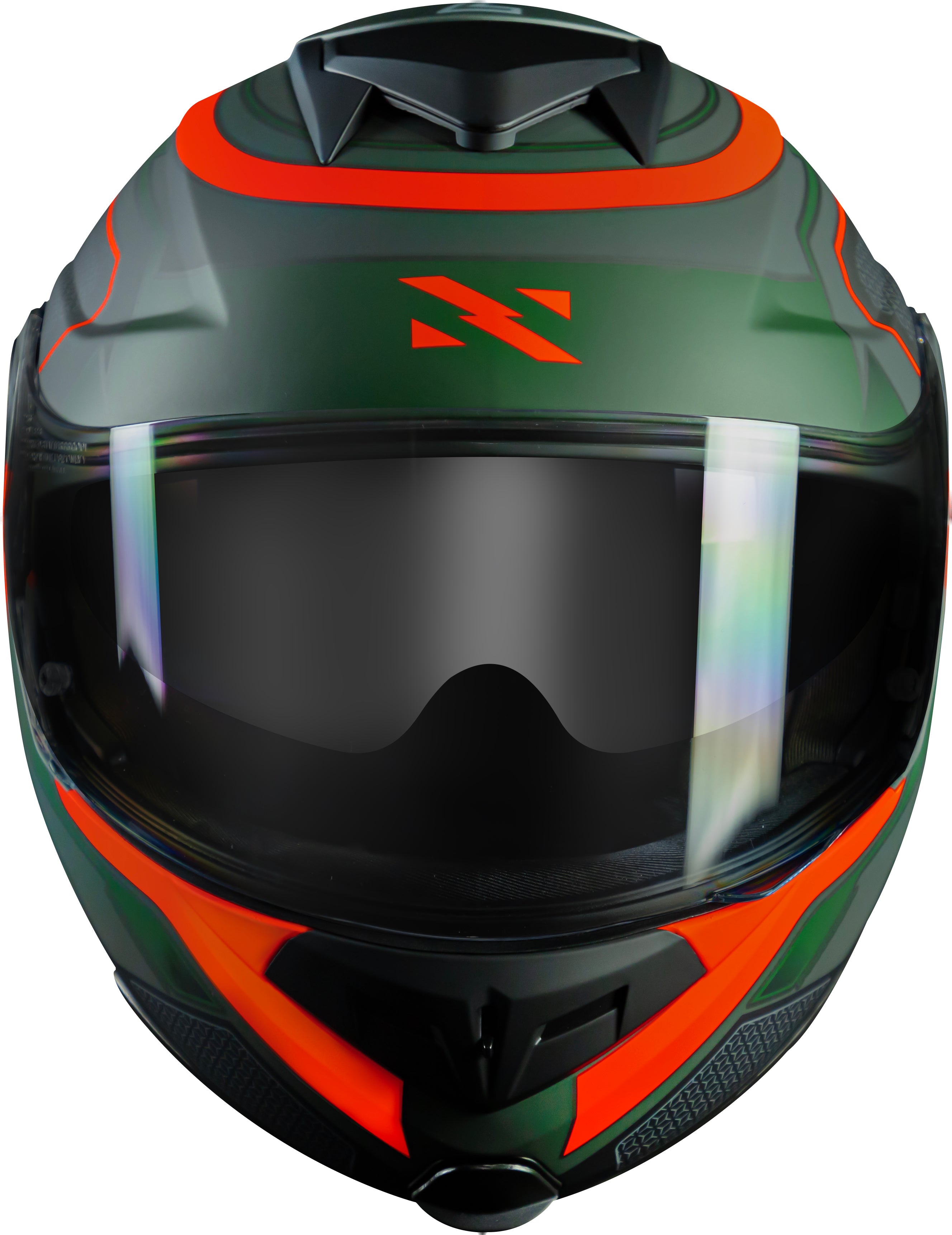 Capacete Norisk Route Speedmax Matte Verde Laranja