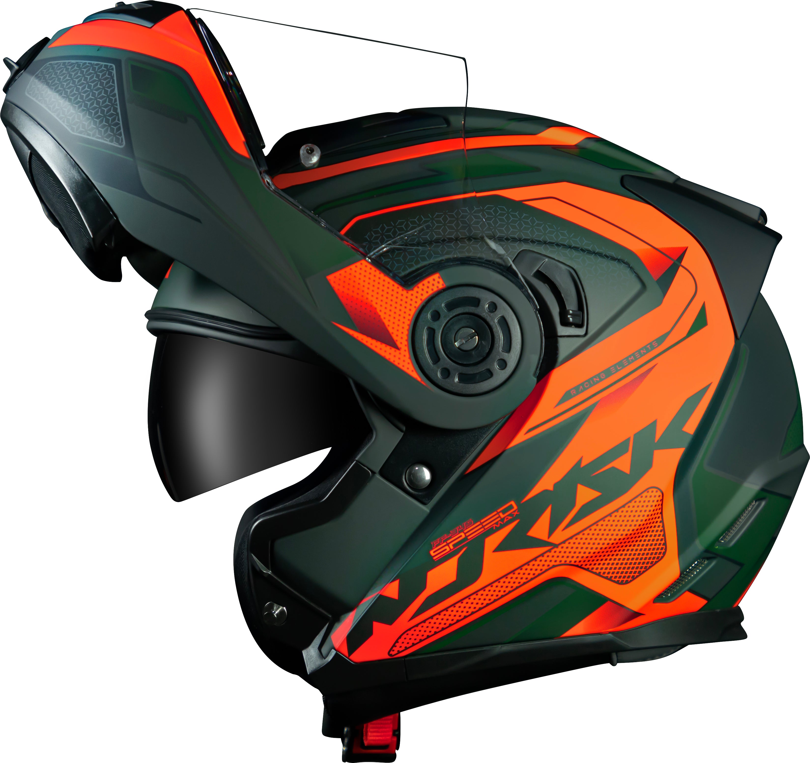 Capacete Norisk Route Speedmax Matte Verde Laranja