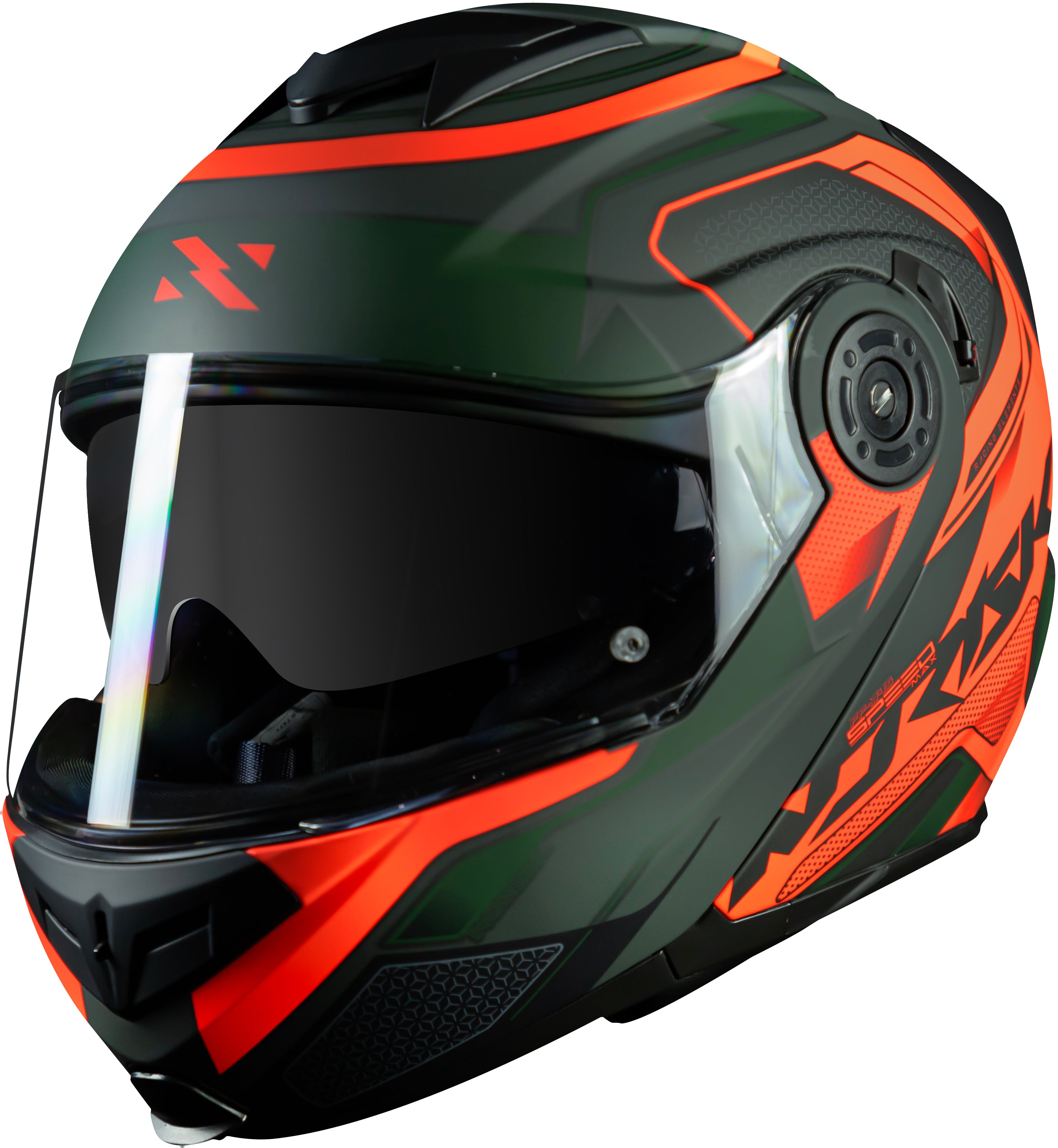 Capacete Norisk Route Speedmax Matte Verde Laranja