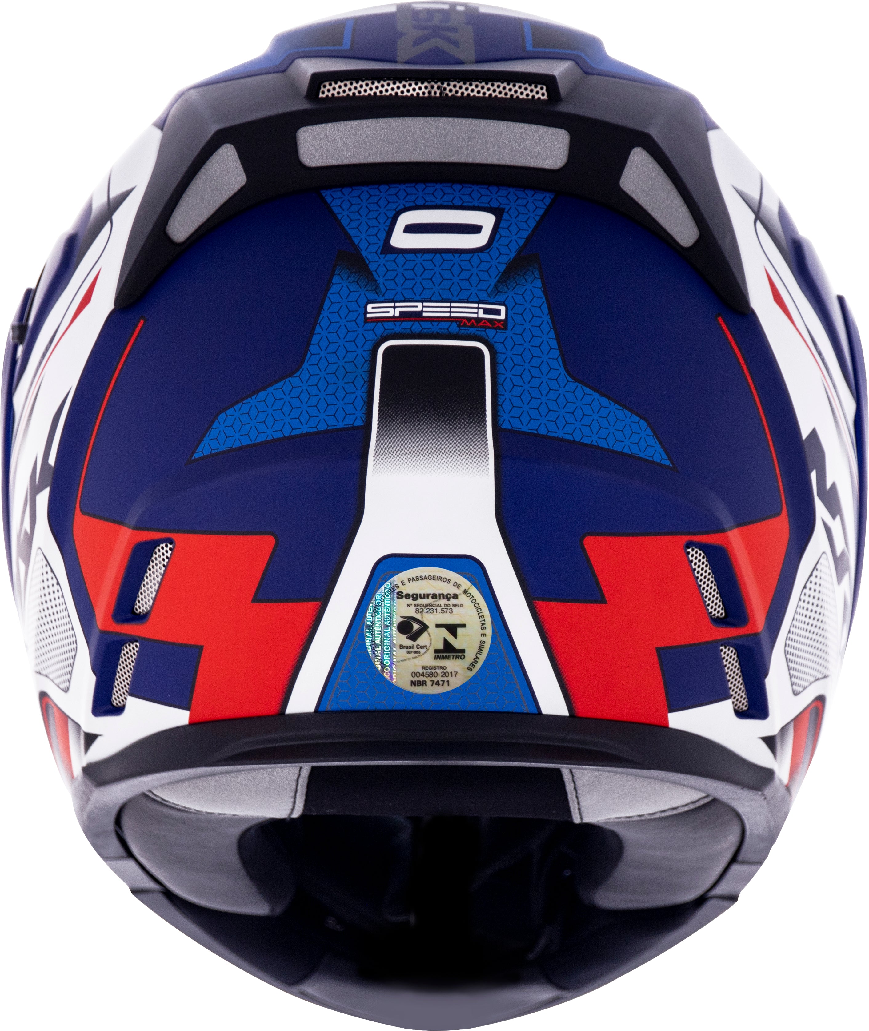 Capacete Norisk Route Speedmax Matt Azul Branco Vermelho