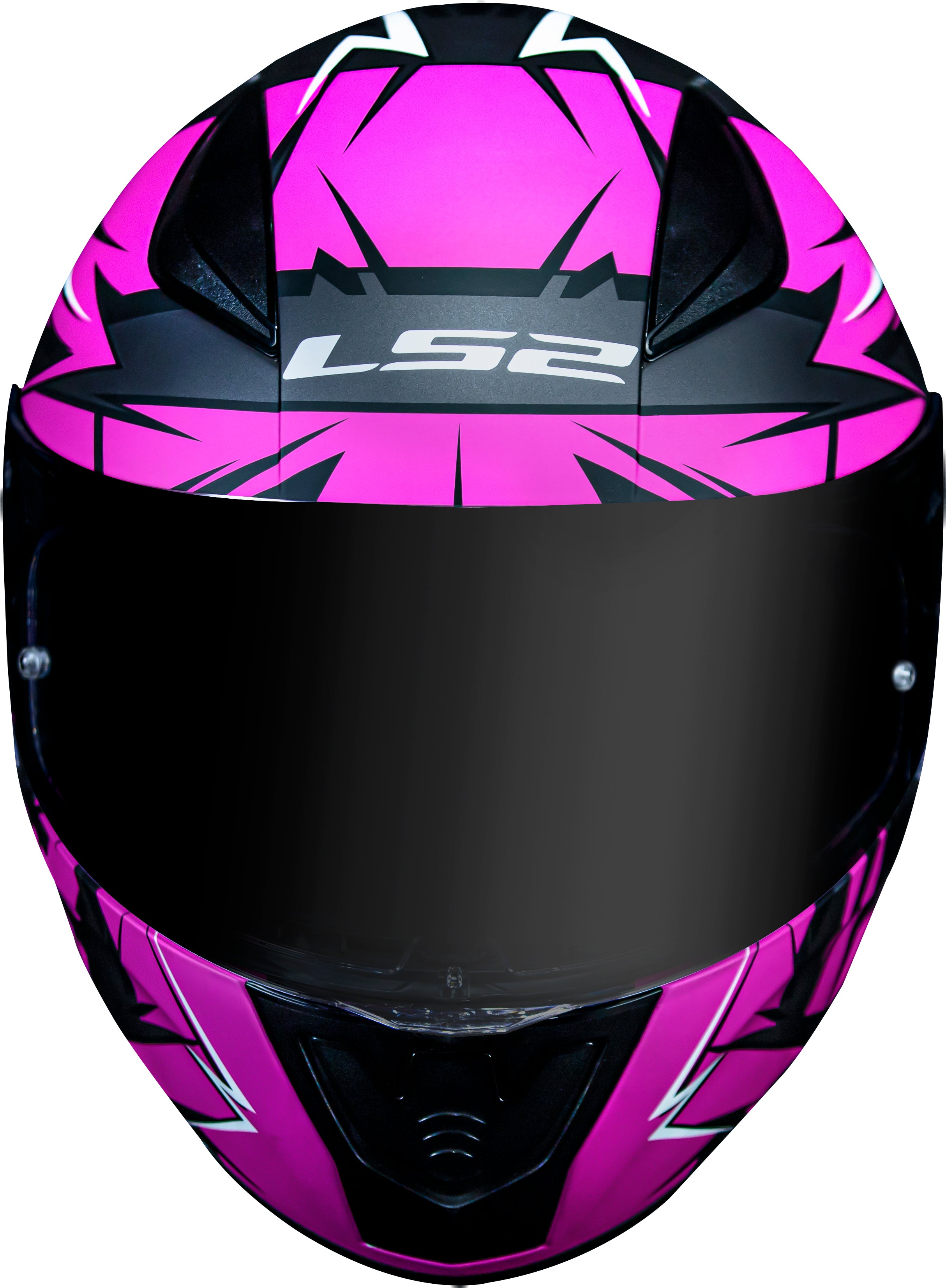 Capacete Ls2 Rapid ff353 Cromo Matt Preto Rosa
