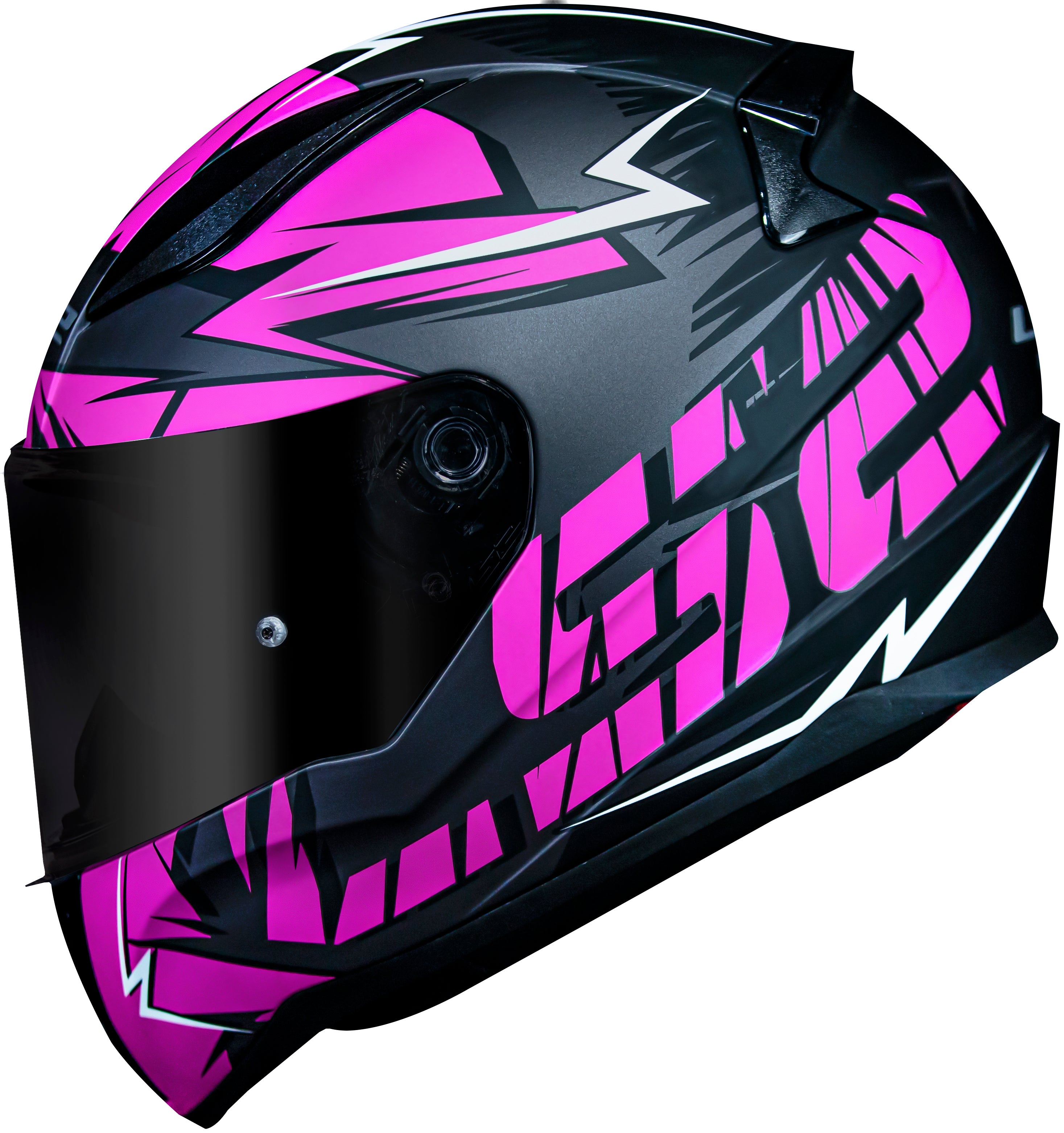 Capacete Ls2 Rapid ff353 Cromo Matt Preto Rosa