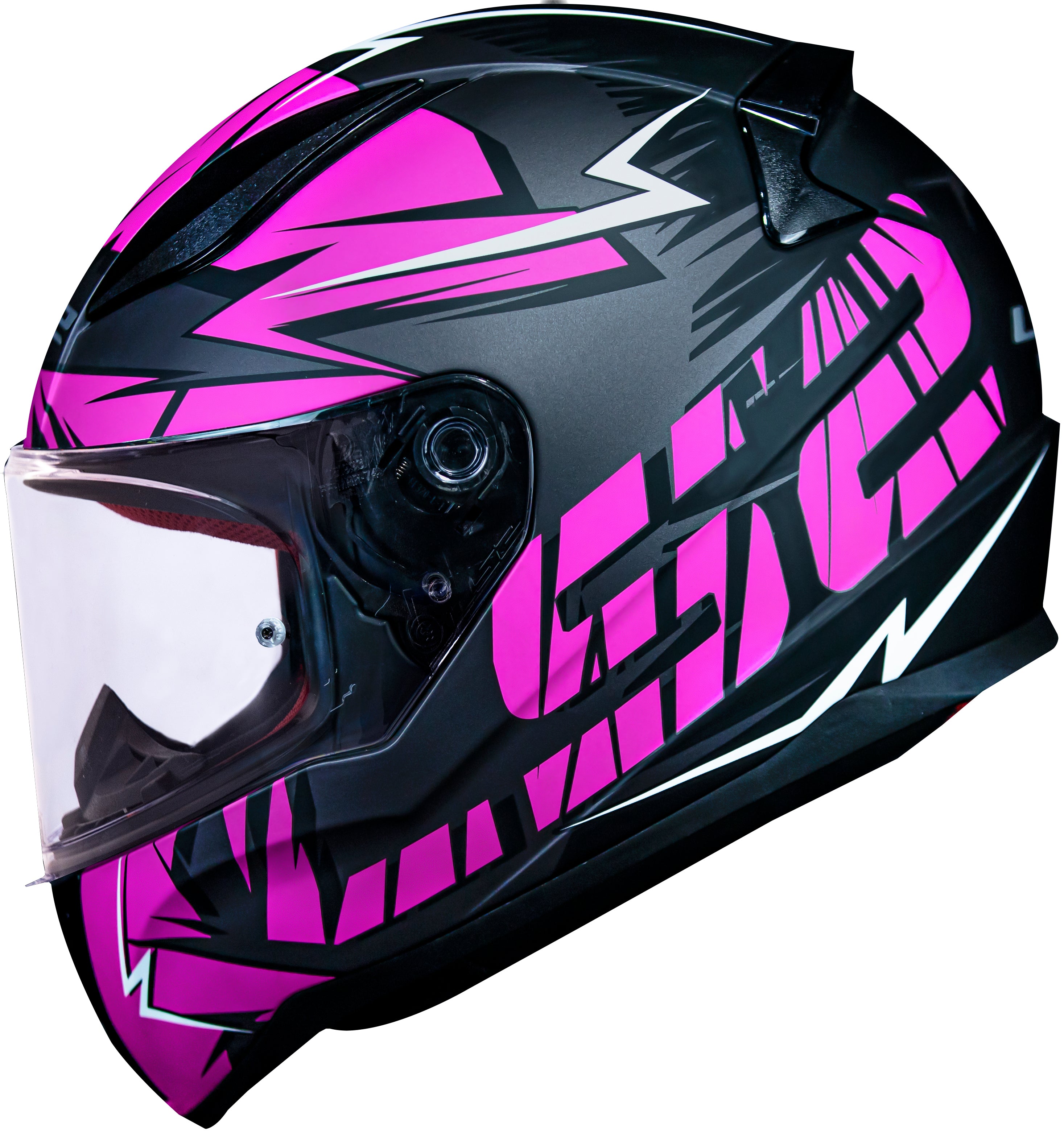 Capacete Ls2 Rapid ff353 Cromo Matt Preto Rosa