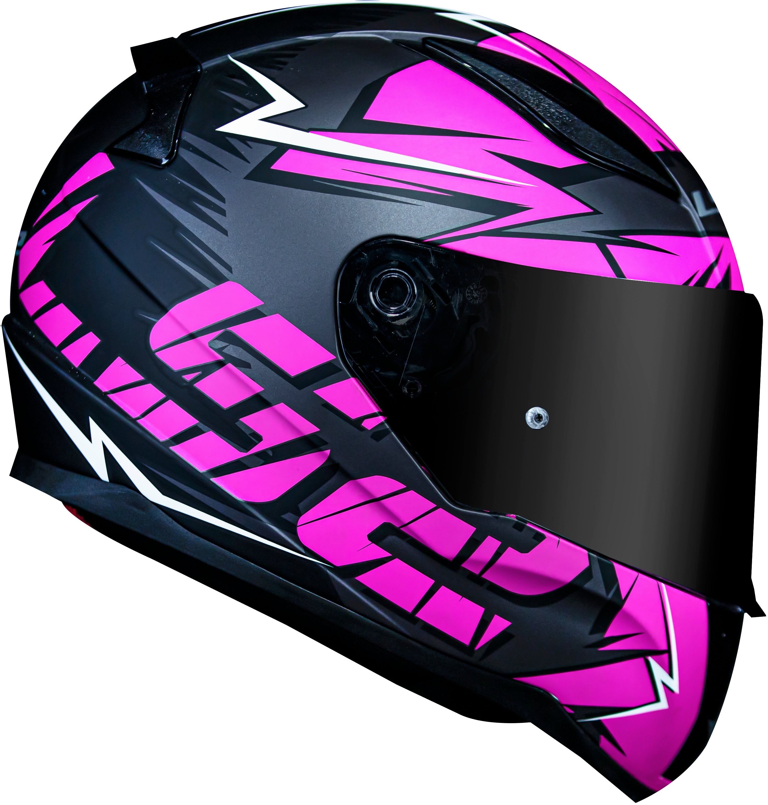 Capacete Ls2 Rapid ff353 Cromo Matt Preto Rosa