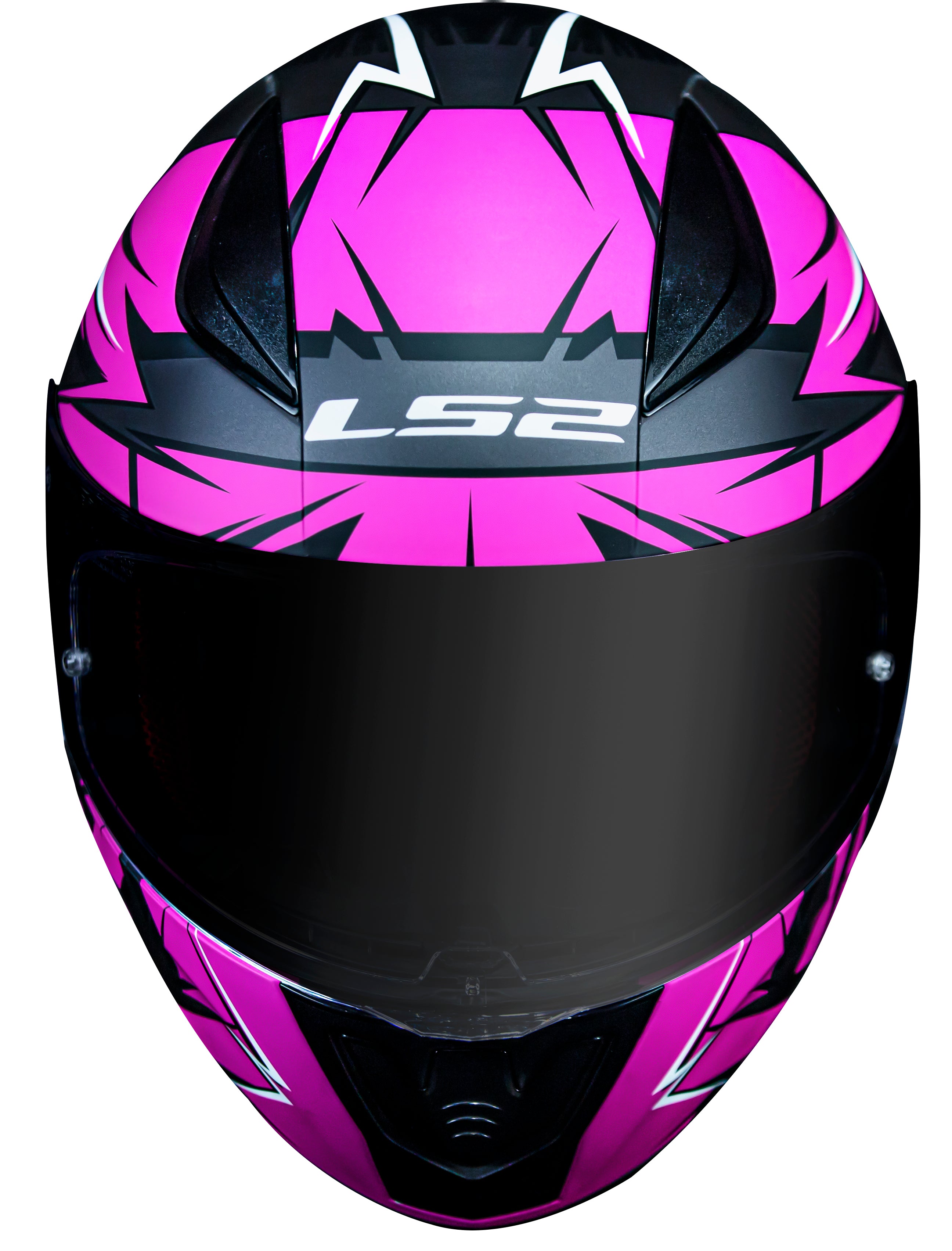 Capacete Ls2 Rapid ff353 Cromo Matt Preto Rosa