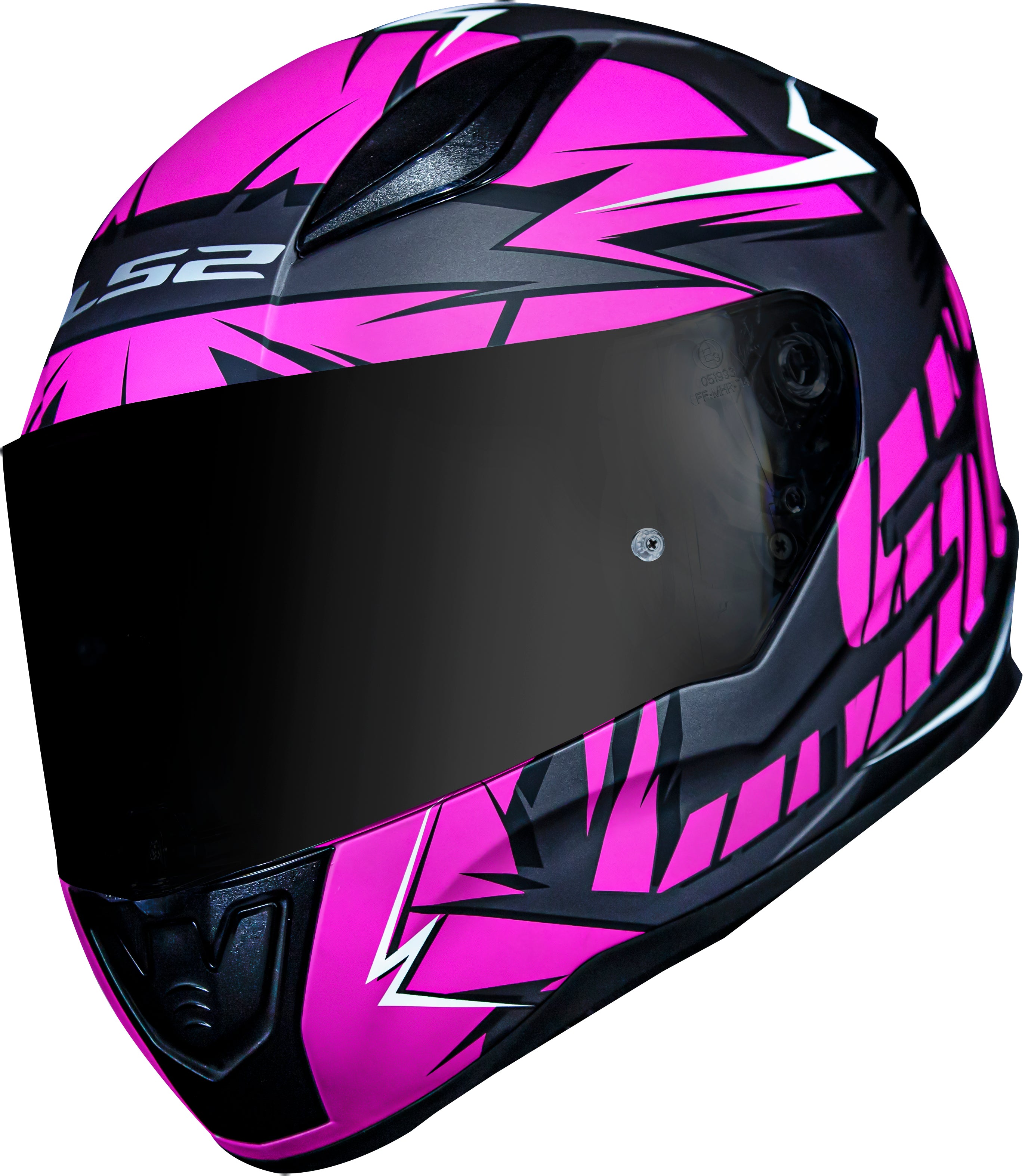 Capacete Ls2 Rapid ff353 Cromo Matt Preto Rosa
