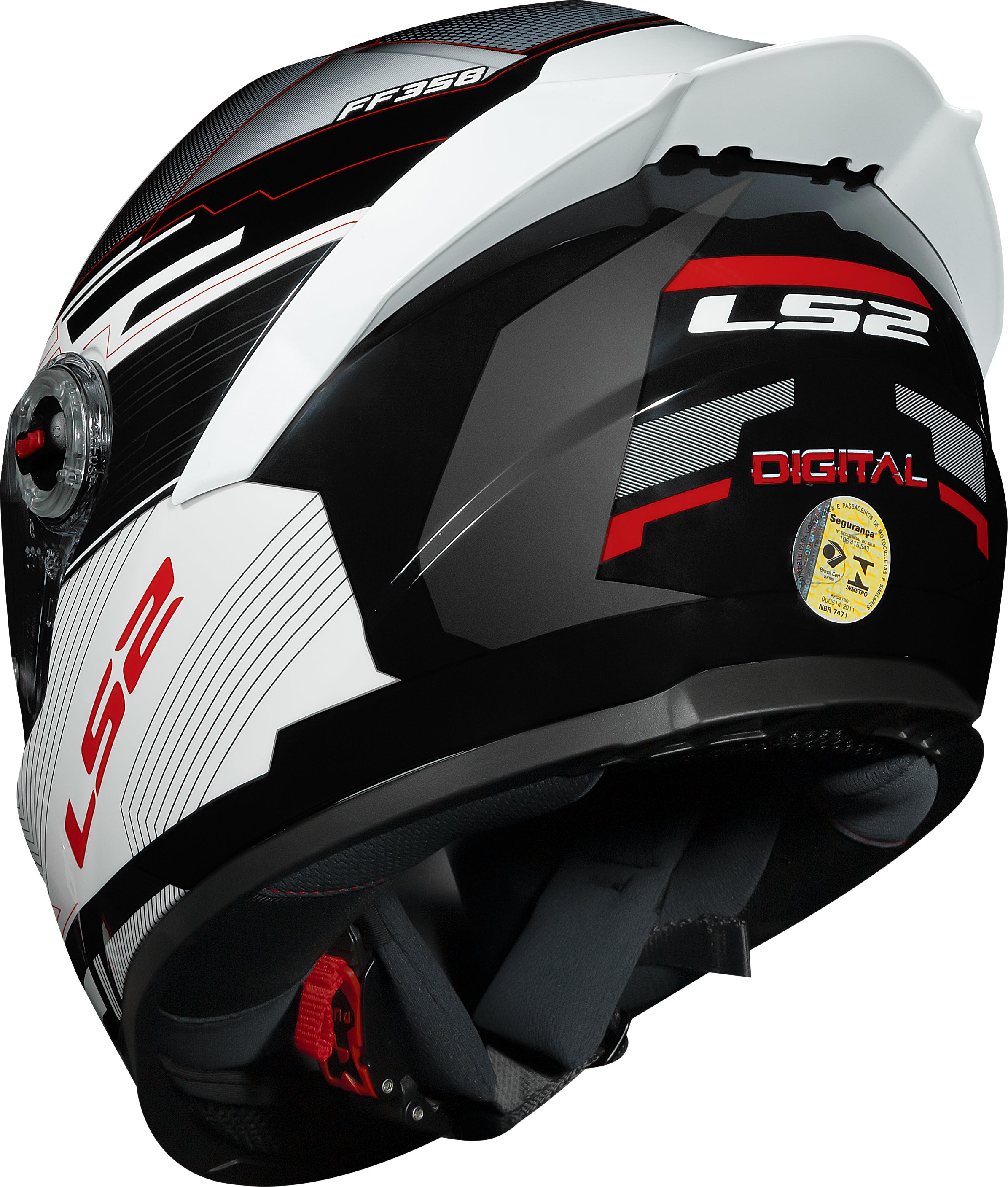 Capacete Ls2 ff358 S Digital Branco