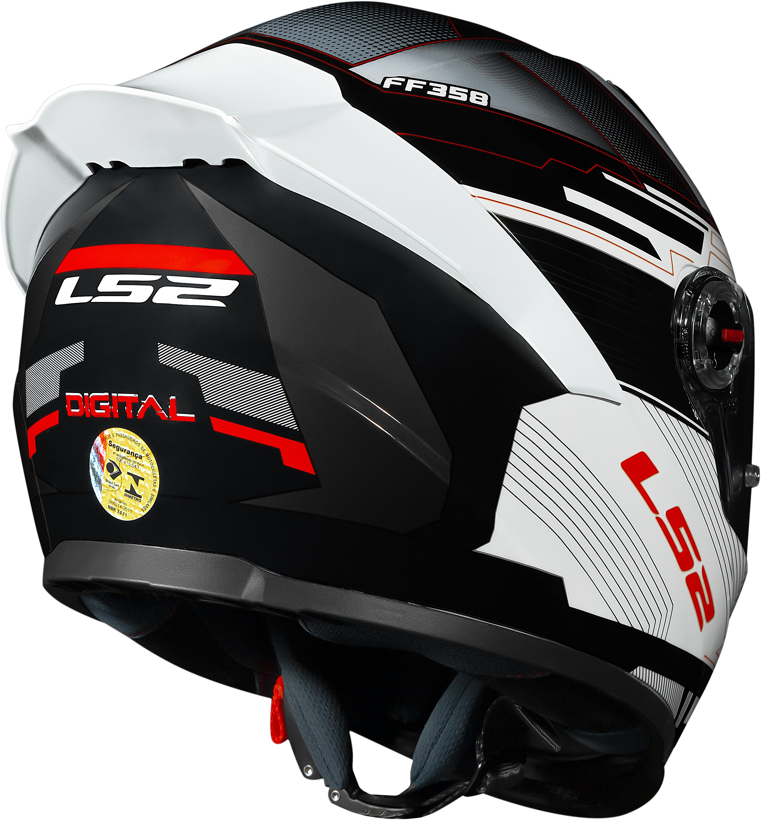 Capacete Ls2 ff358 S Digital Branco