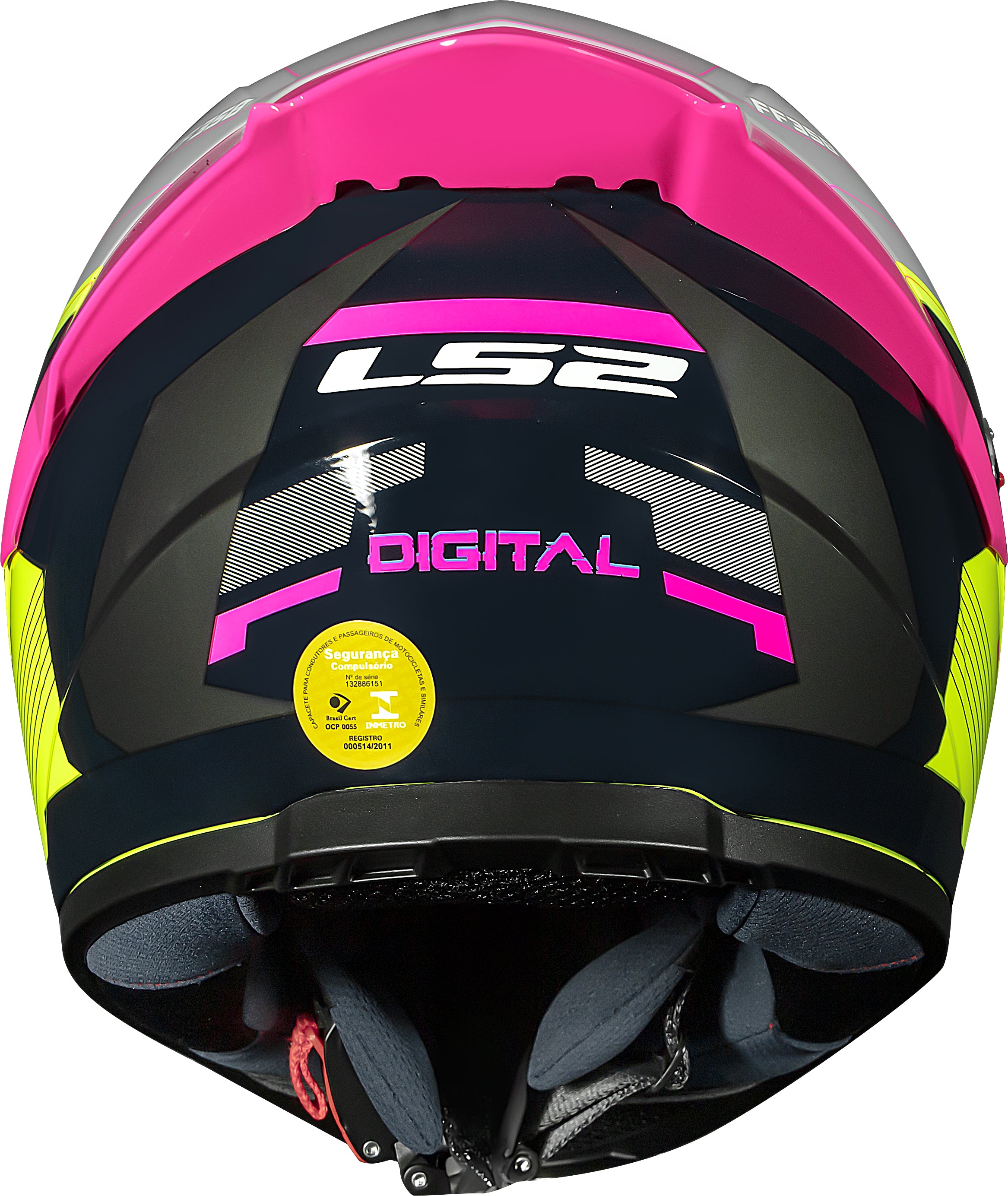 Capacete Ls2 ff358 S Digital Preto Amarelo