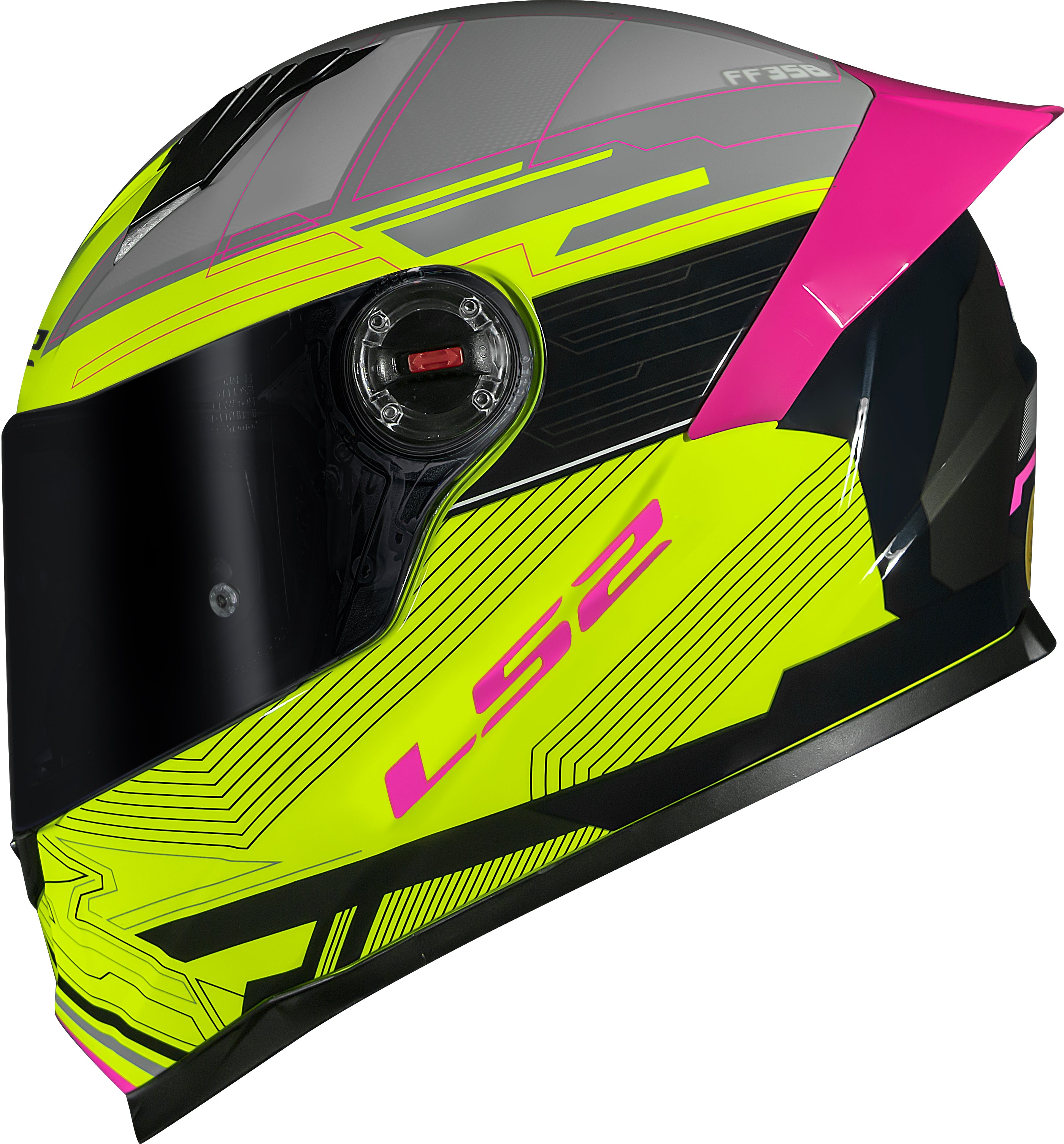 Capacete Ls2 ff358 S Digital Preto Amarelo