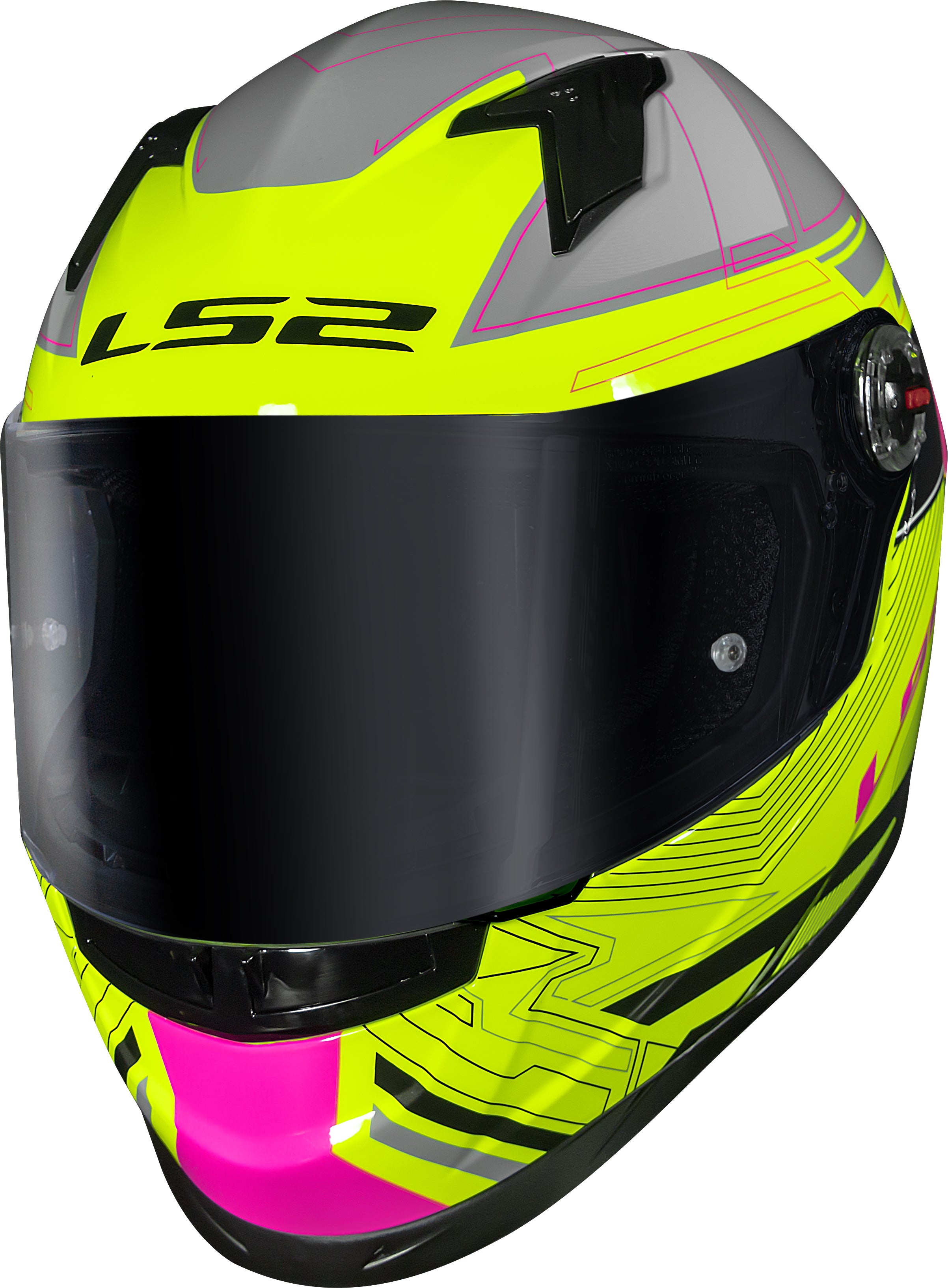 Capacete Ls2 ff358 S Digital Preto Amarelo
