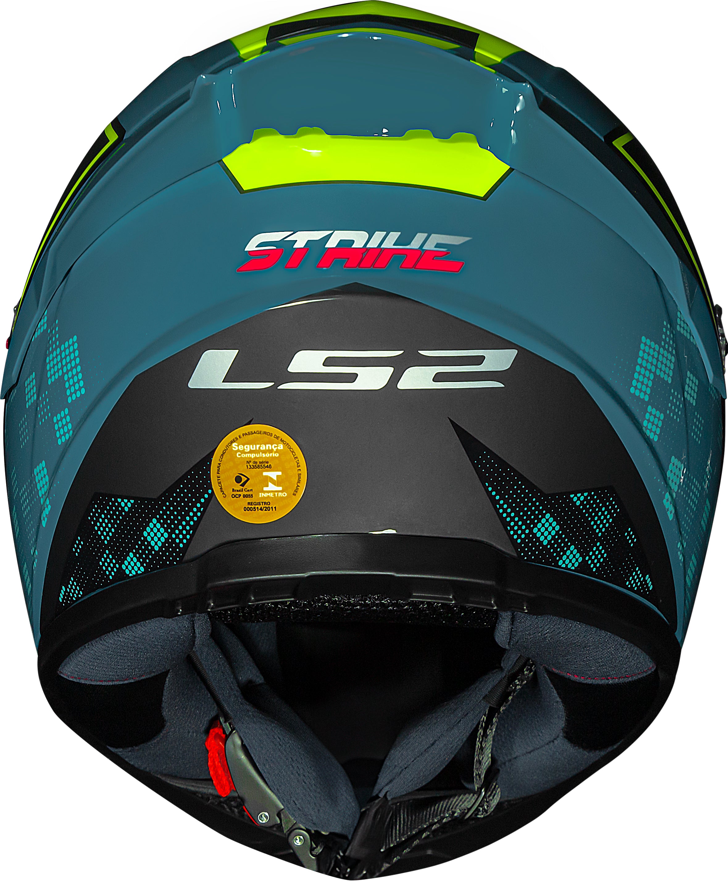 Capacete Ls2 ff358 S Striker Azul Amarelo