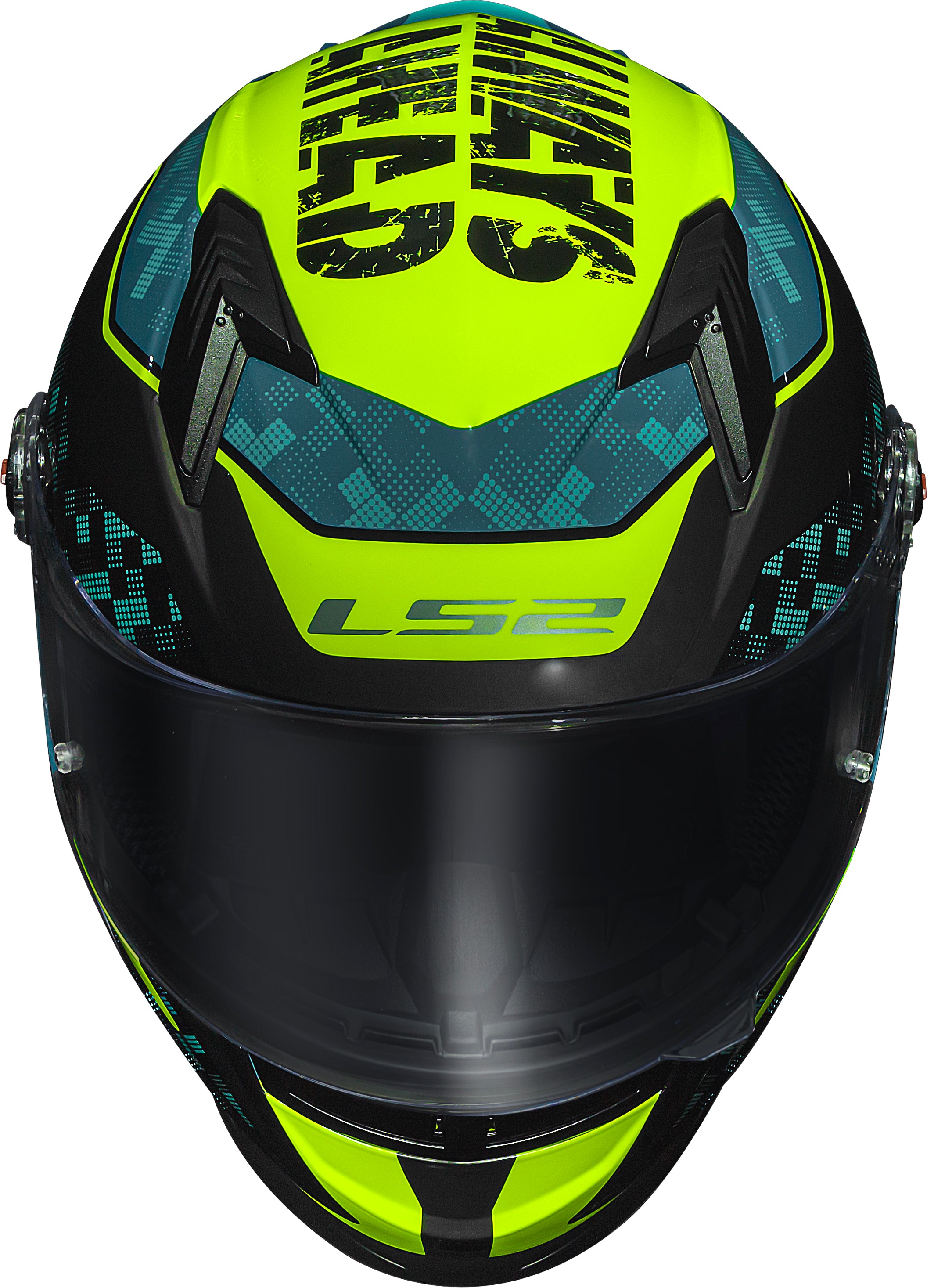 Capacete Ls2 ff358 S Striker Azul Amarelo
