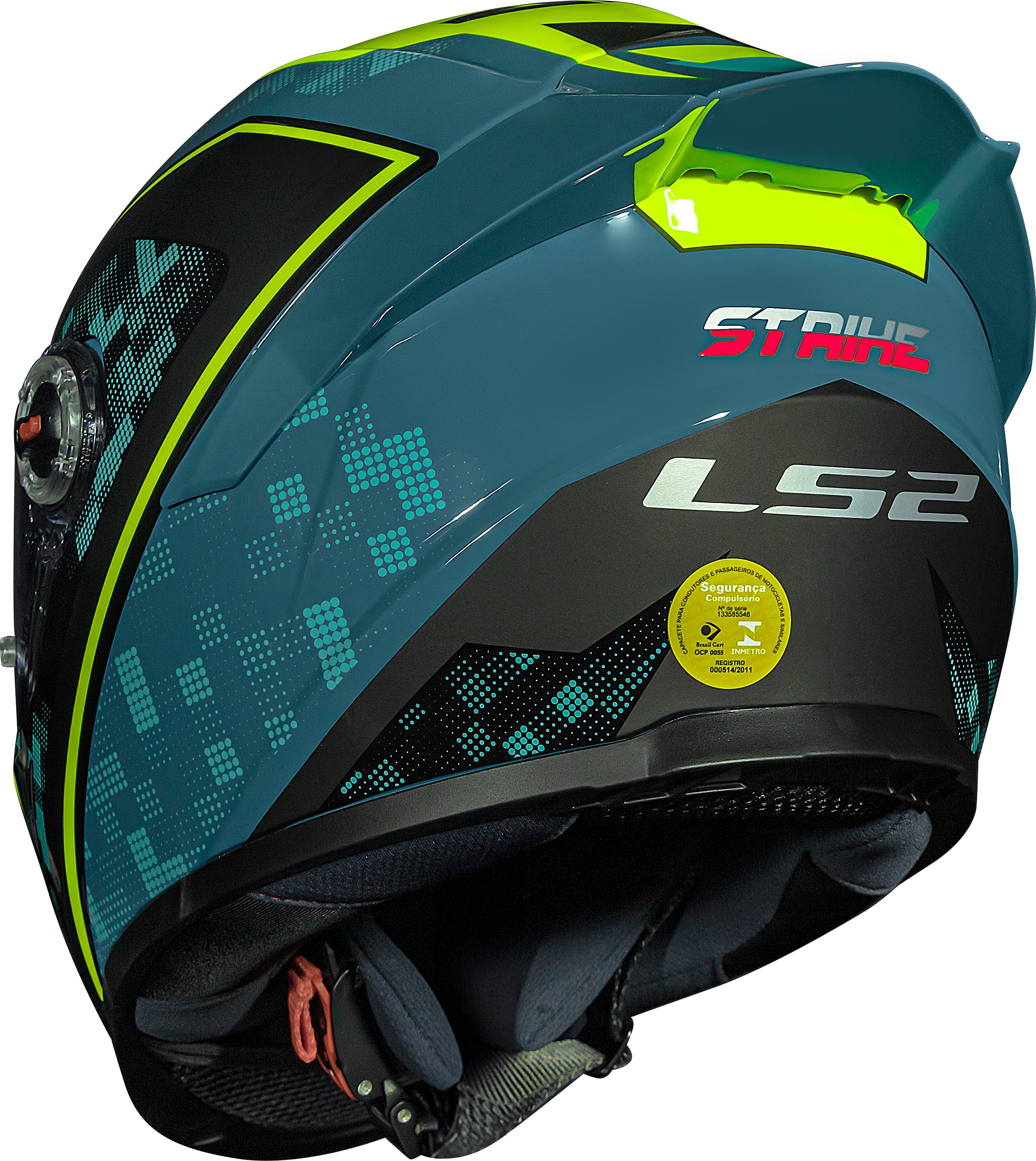 Capacete Ls2 ff358 S Striker Azul Amarelo
