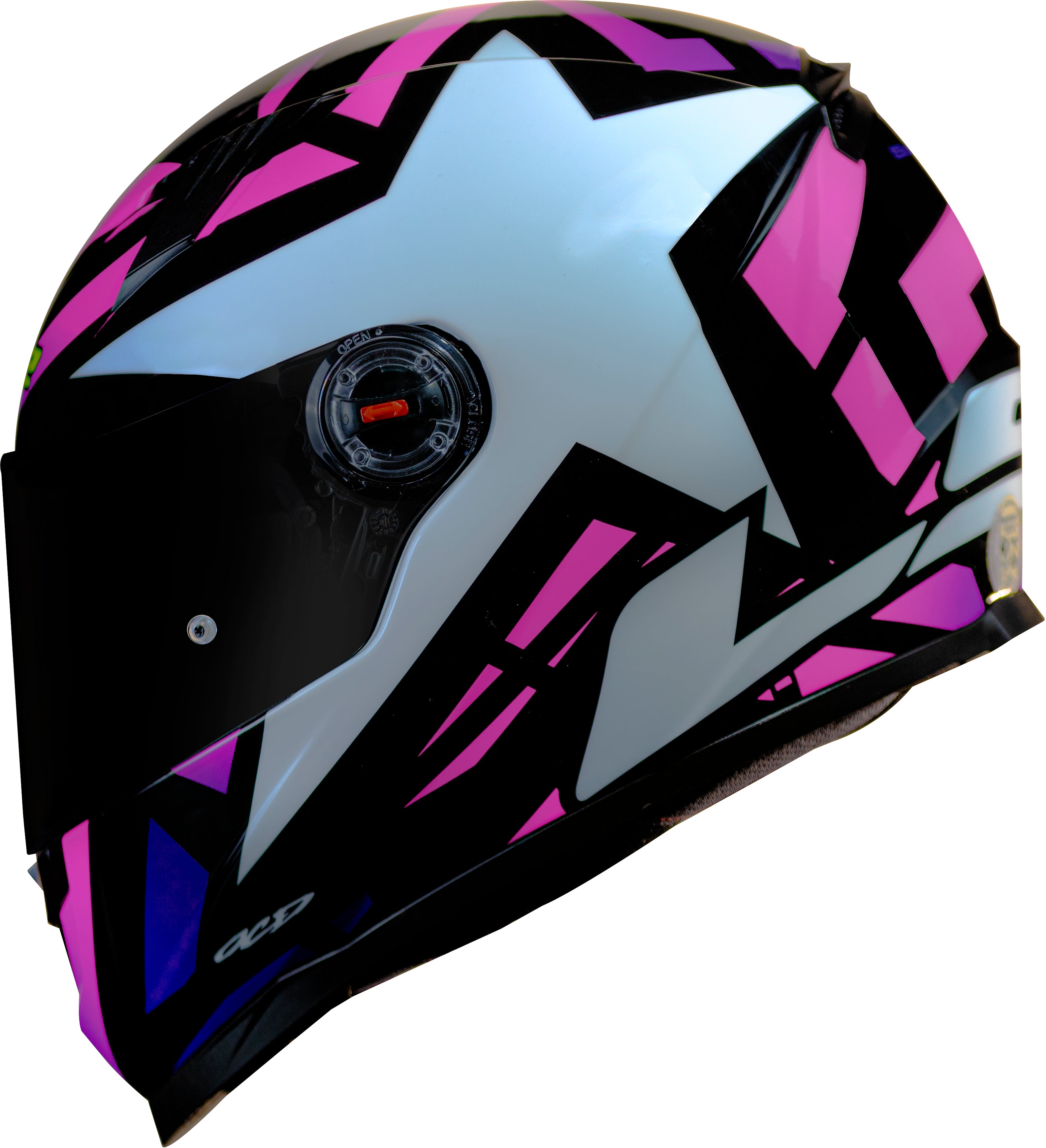 Capacete Ls2 Ff358 Classic Starwar Preto Rosa