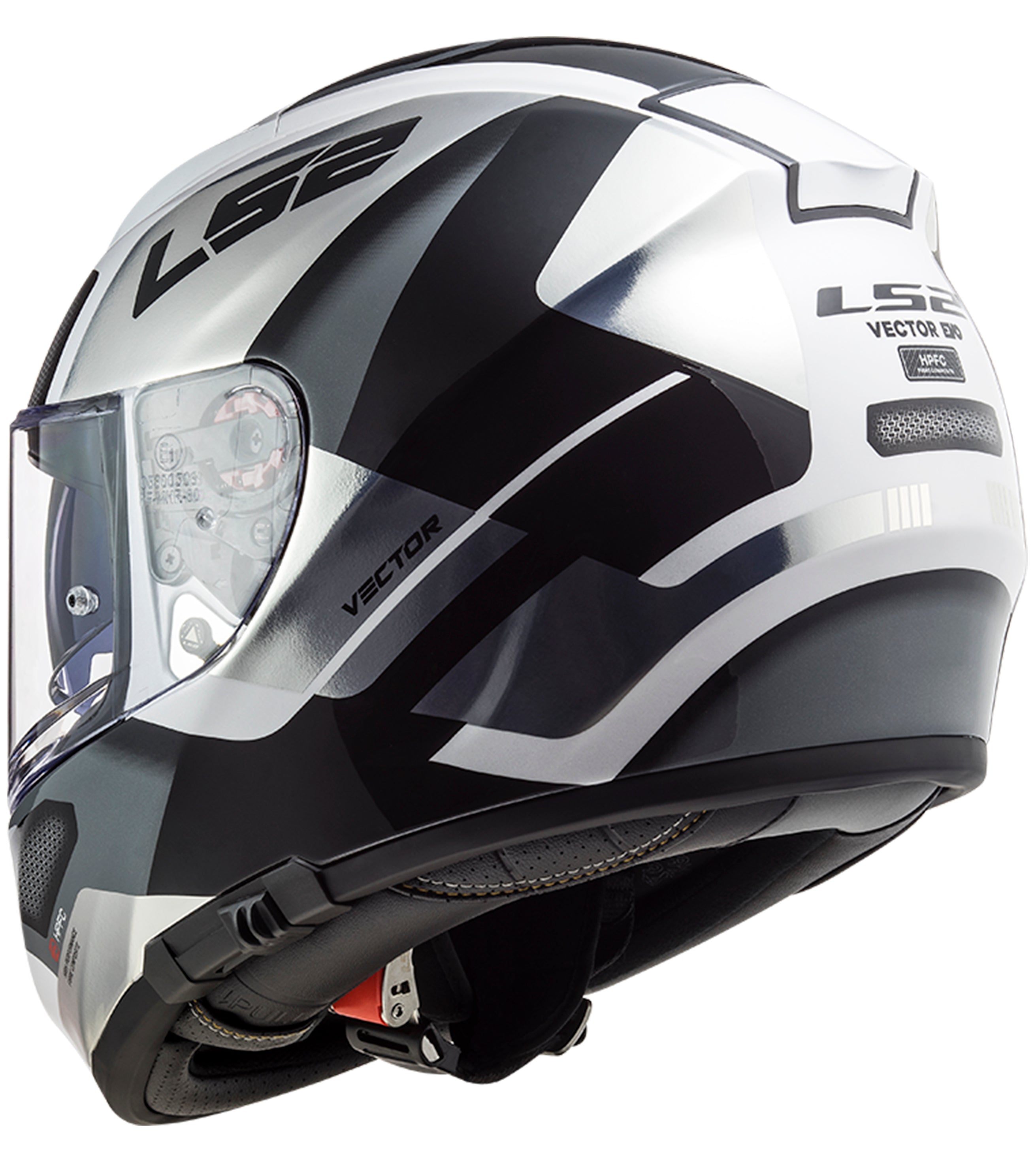 Capacete Ls2 Vector ff397 Automat Branco Titânio