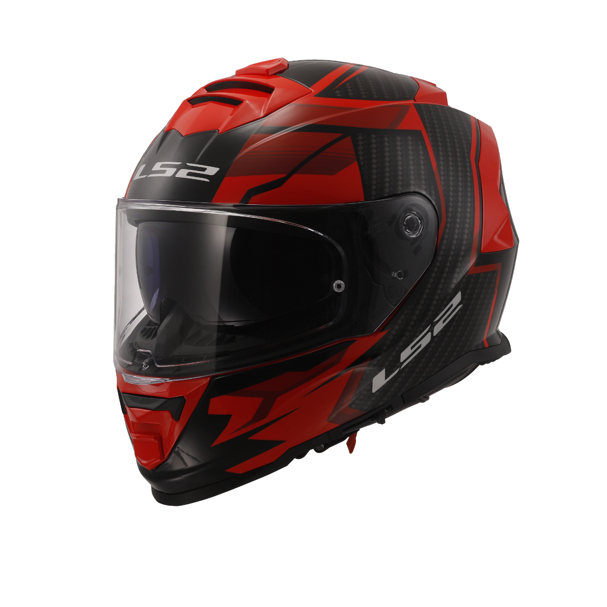 Capacete Ls2 Ff800 Storm Tracker Preto Vermelho