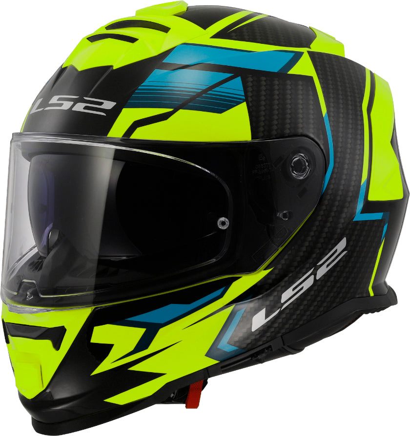 Capacete Ls2 Ff800 Storm Tracker Preto Amarelo