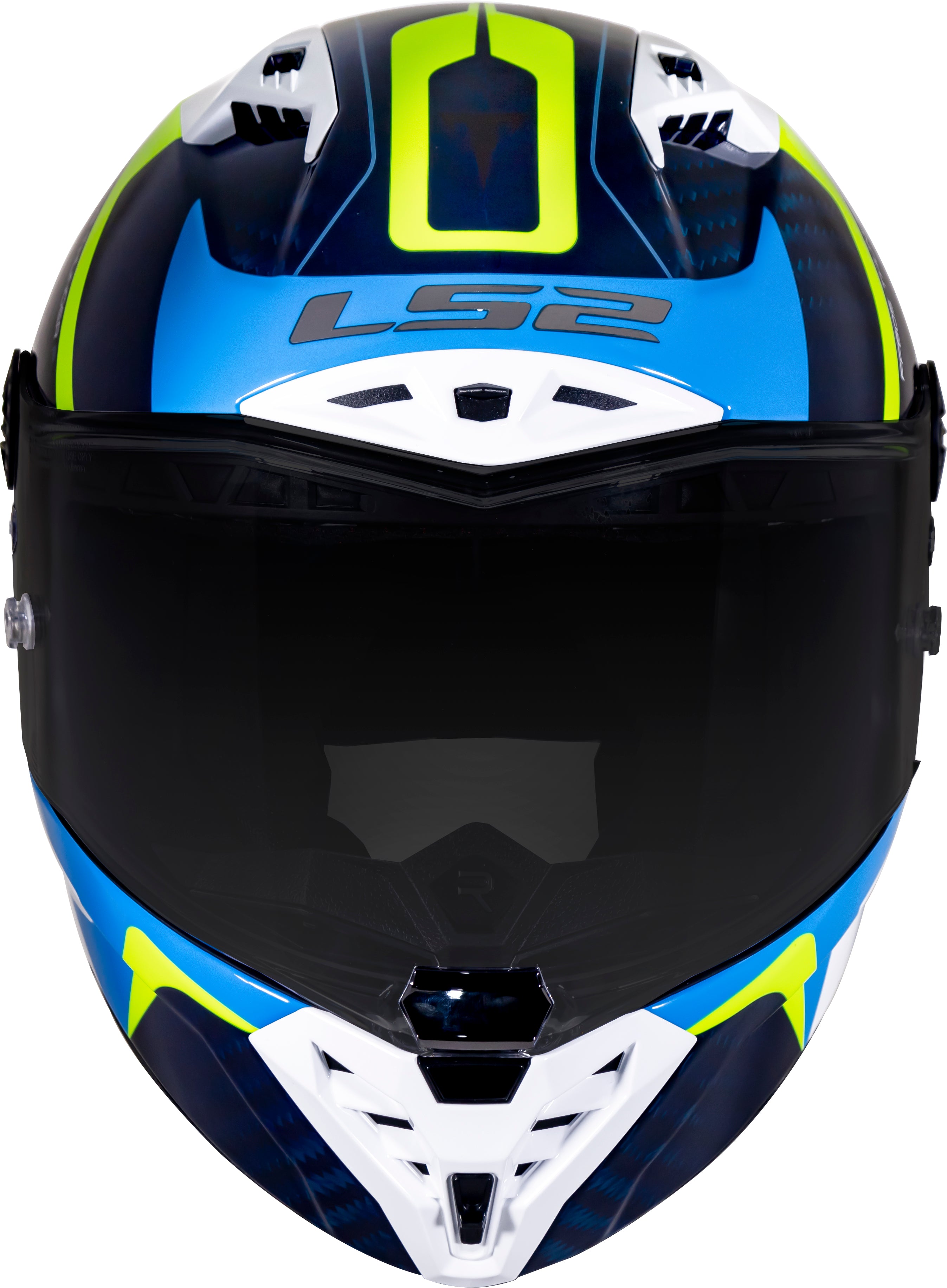 Capacete Ls2 ff805 Thunder Racing 1 Azul