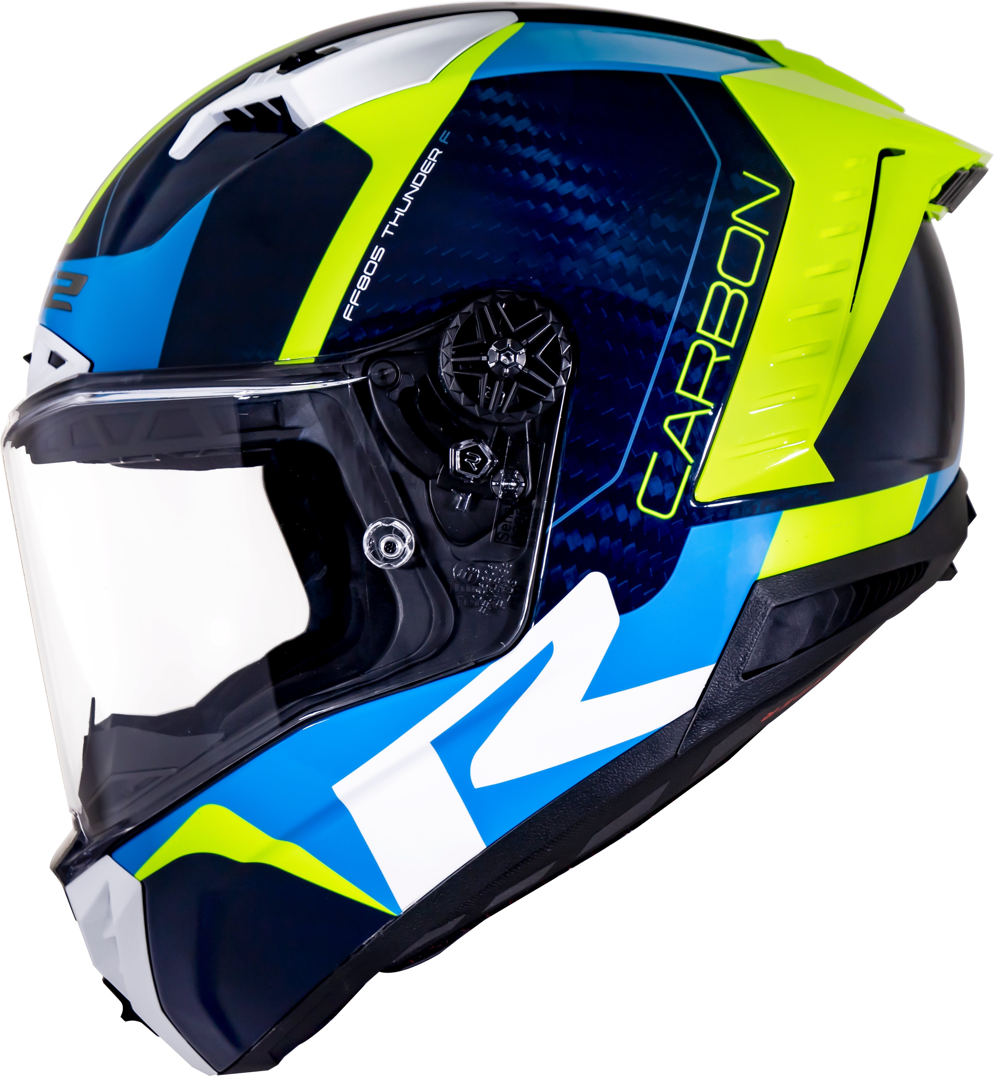 Capacete Ls2 ff805 Thunder Racing 1 Azul
