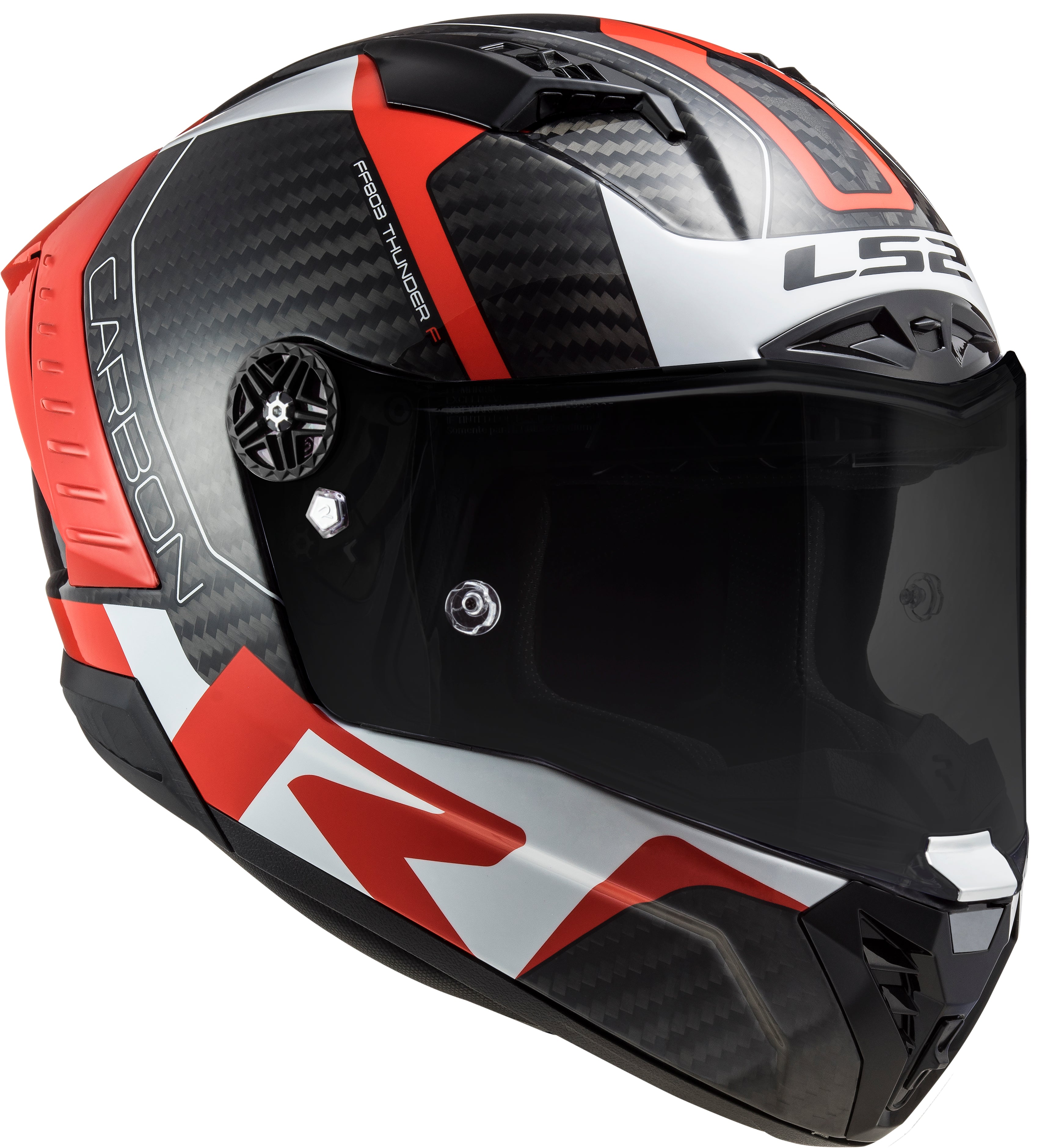 Capacete Ls2 ff805 Thunder Racing 1 Vermelho