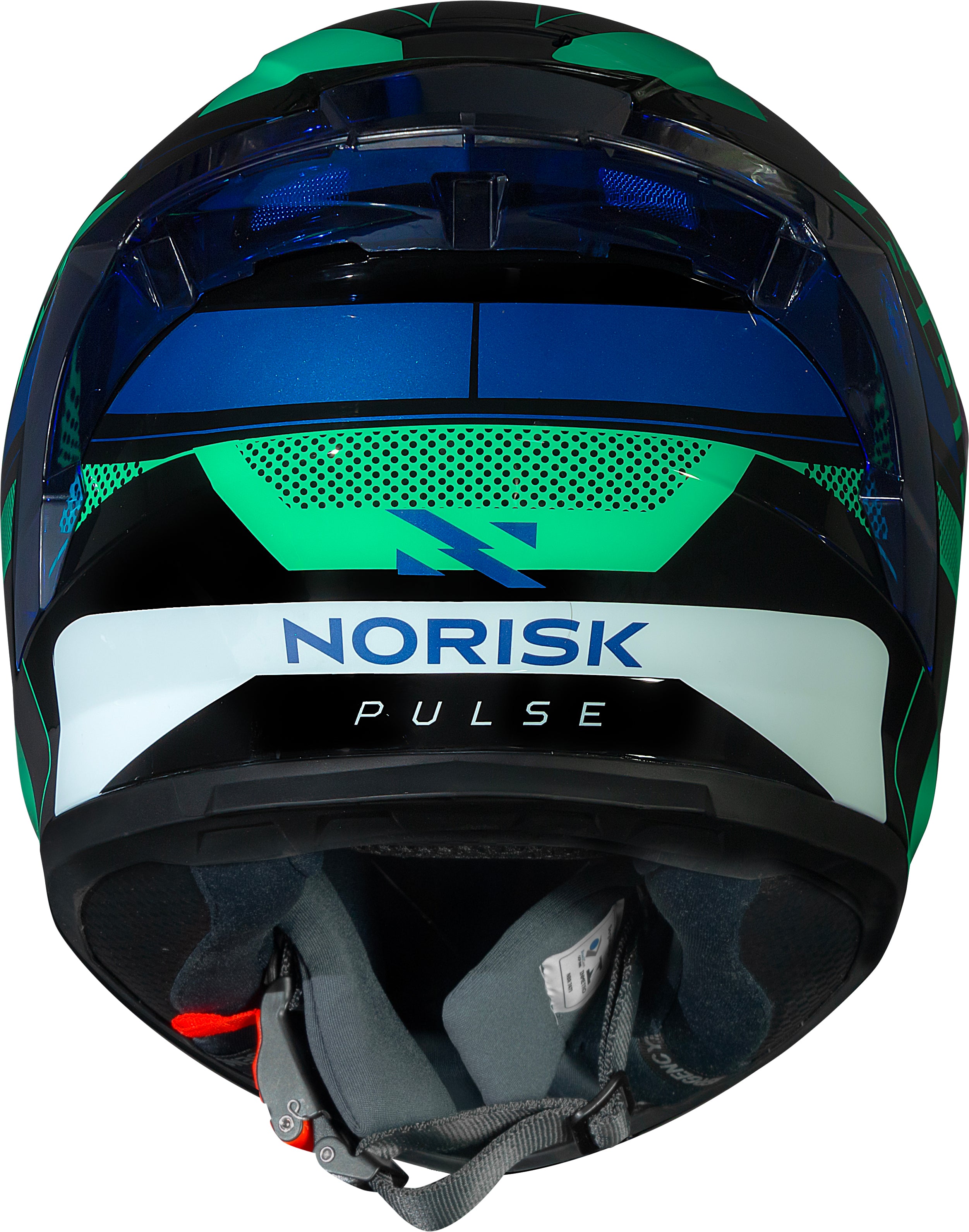 Capacete Norisk Flow Pulse Verde Azul