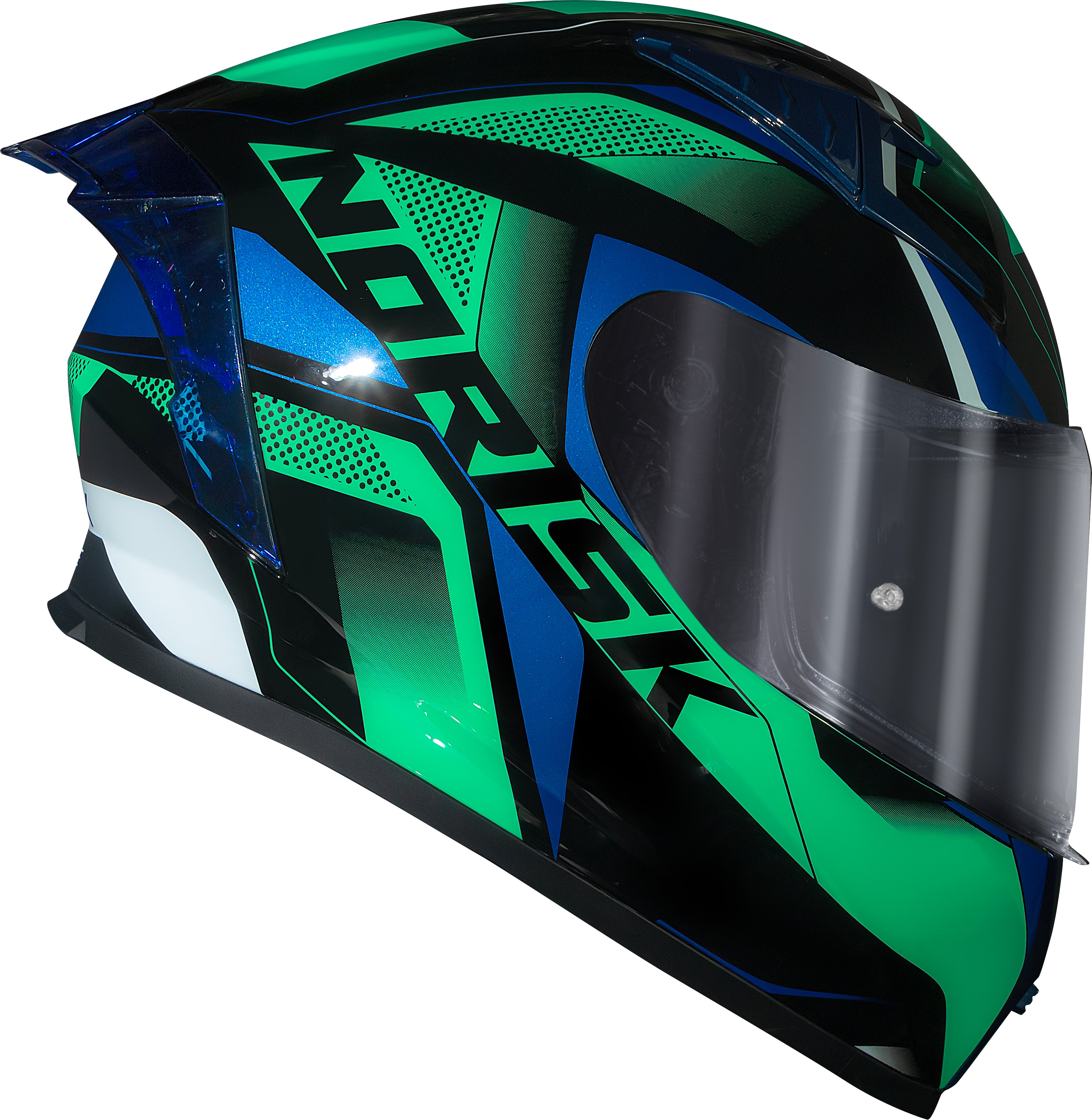 Capacete Norisk Flow Pulse Verde Azul