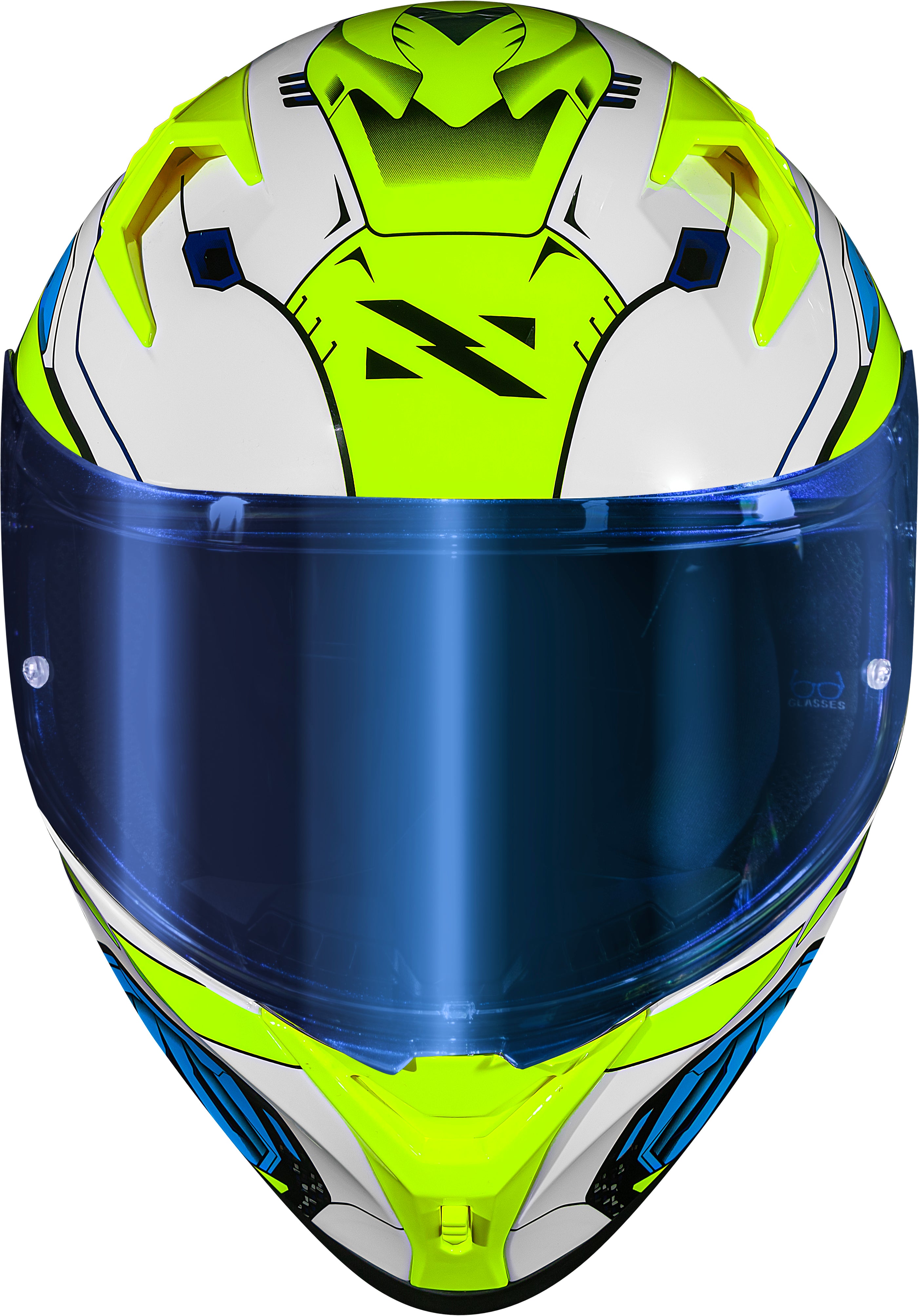 Capacete Norisk Flow Robot Branco Amarelo