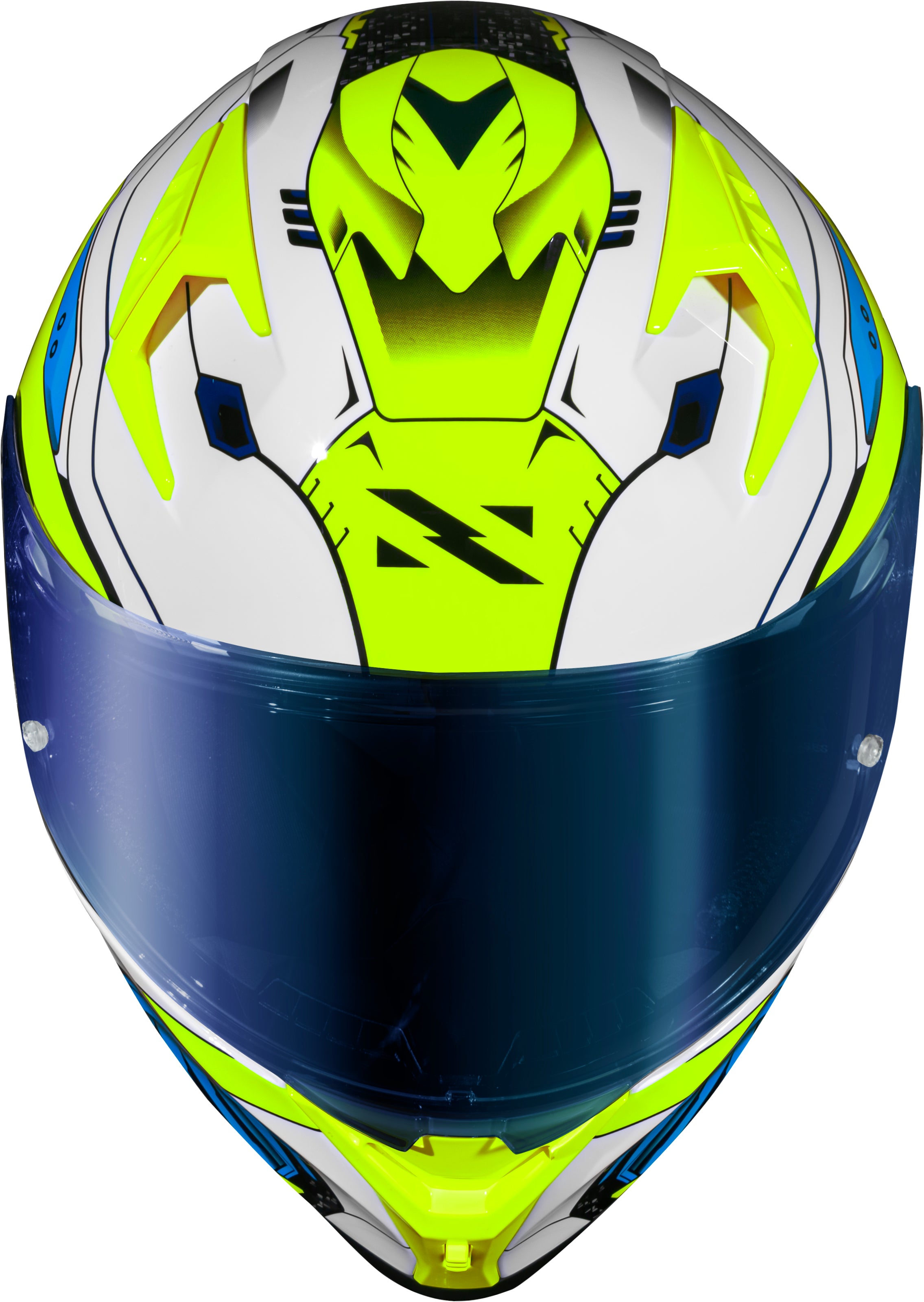Capacete Norisk Flow Robot Branco Amarelo