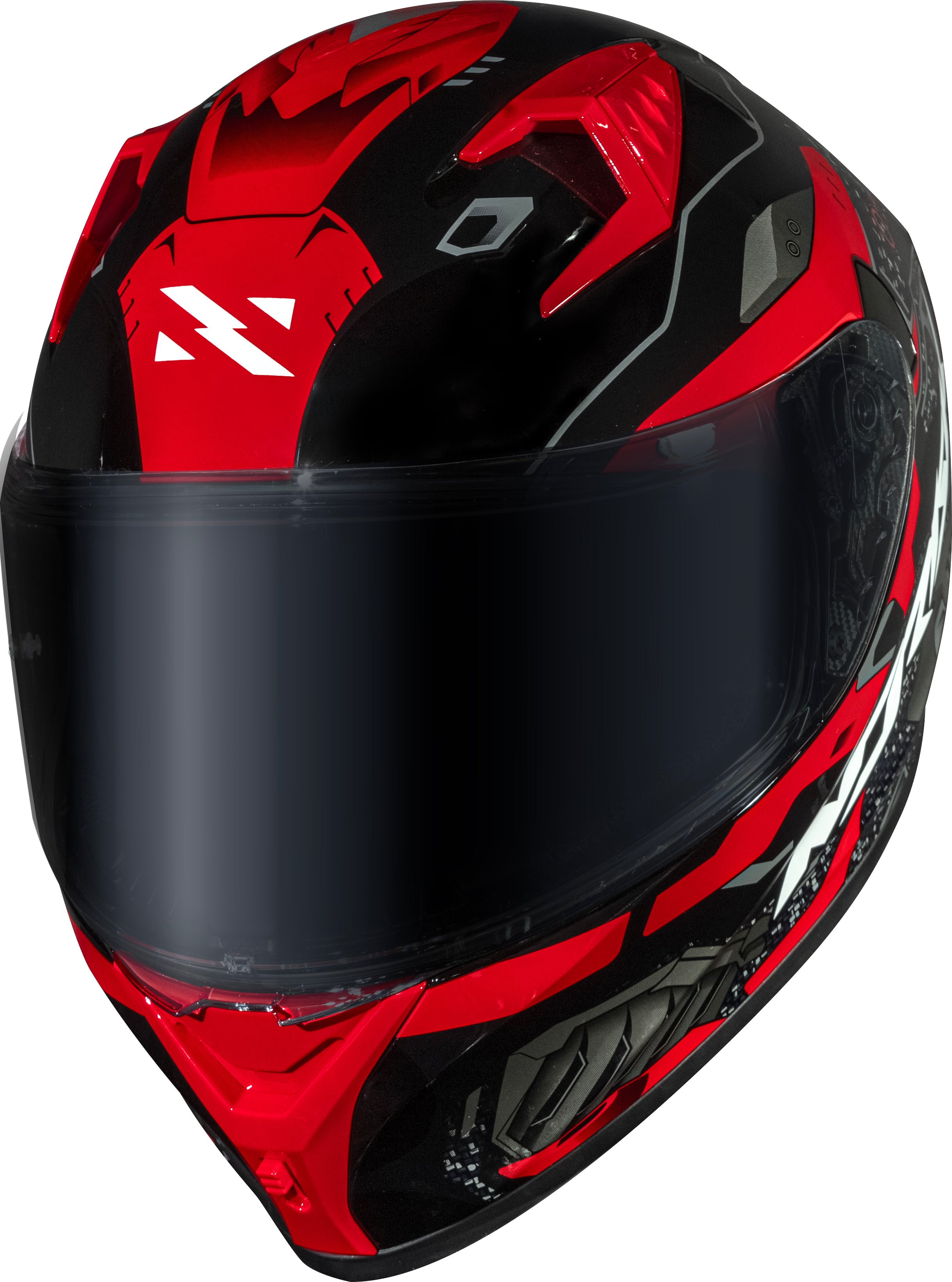 Capacete Norisk Flow Robot Preto Vermelho