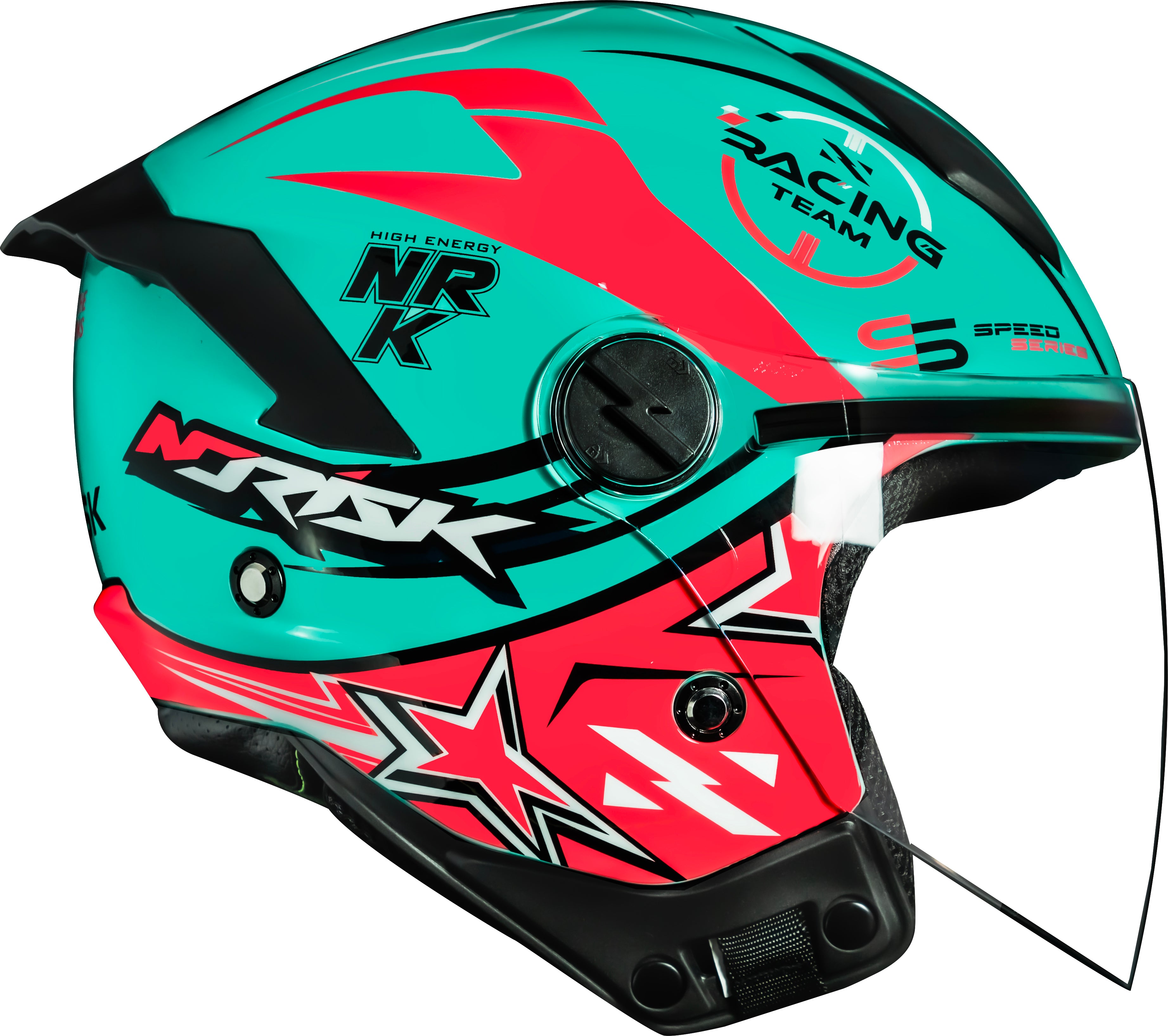 Capacete Norisk Neo Galaxy Azul Rosa
