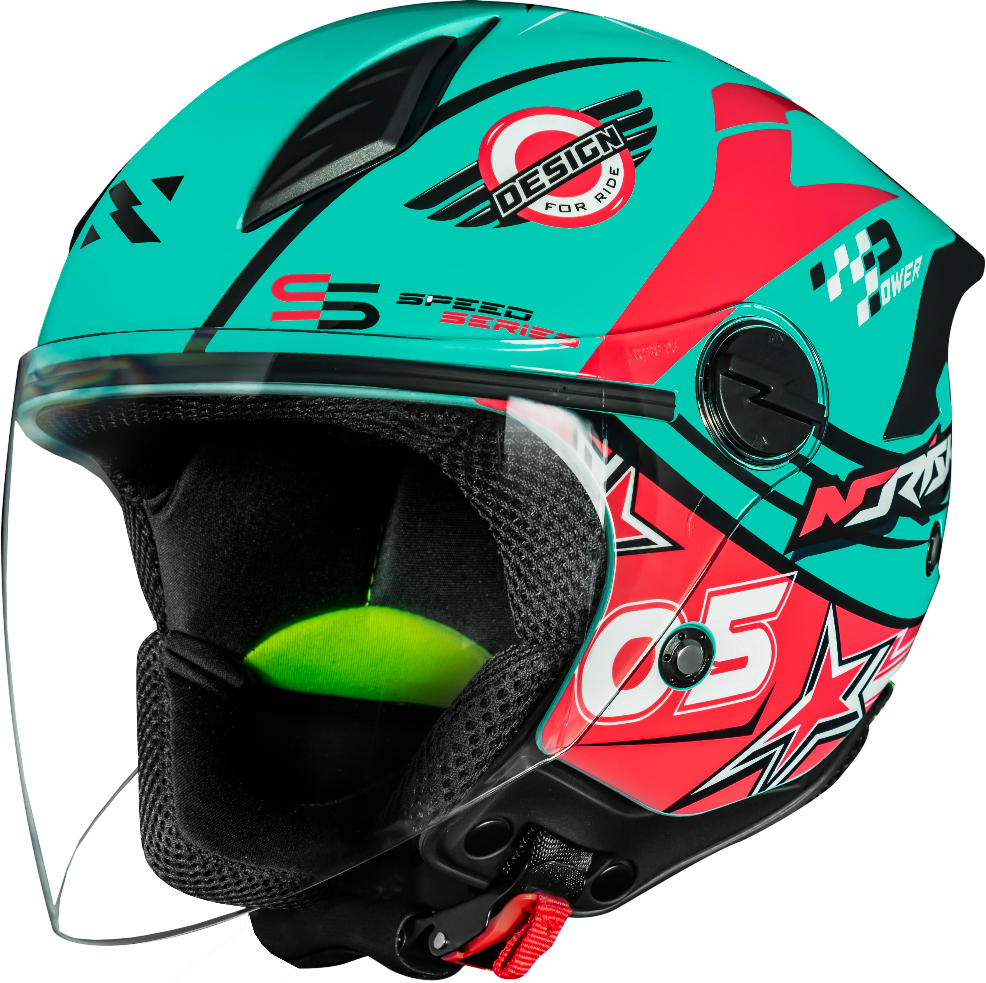 Capacete Norisk Neo Galaxy Azul Rosa