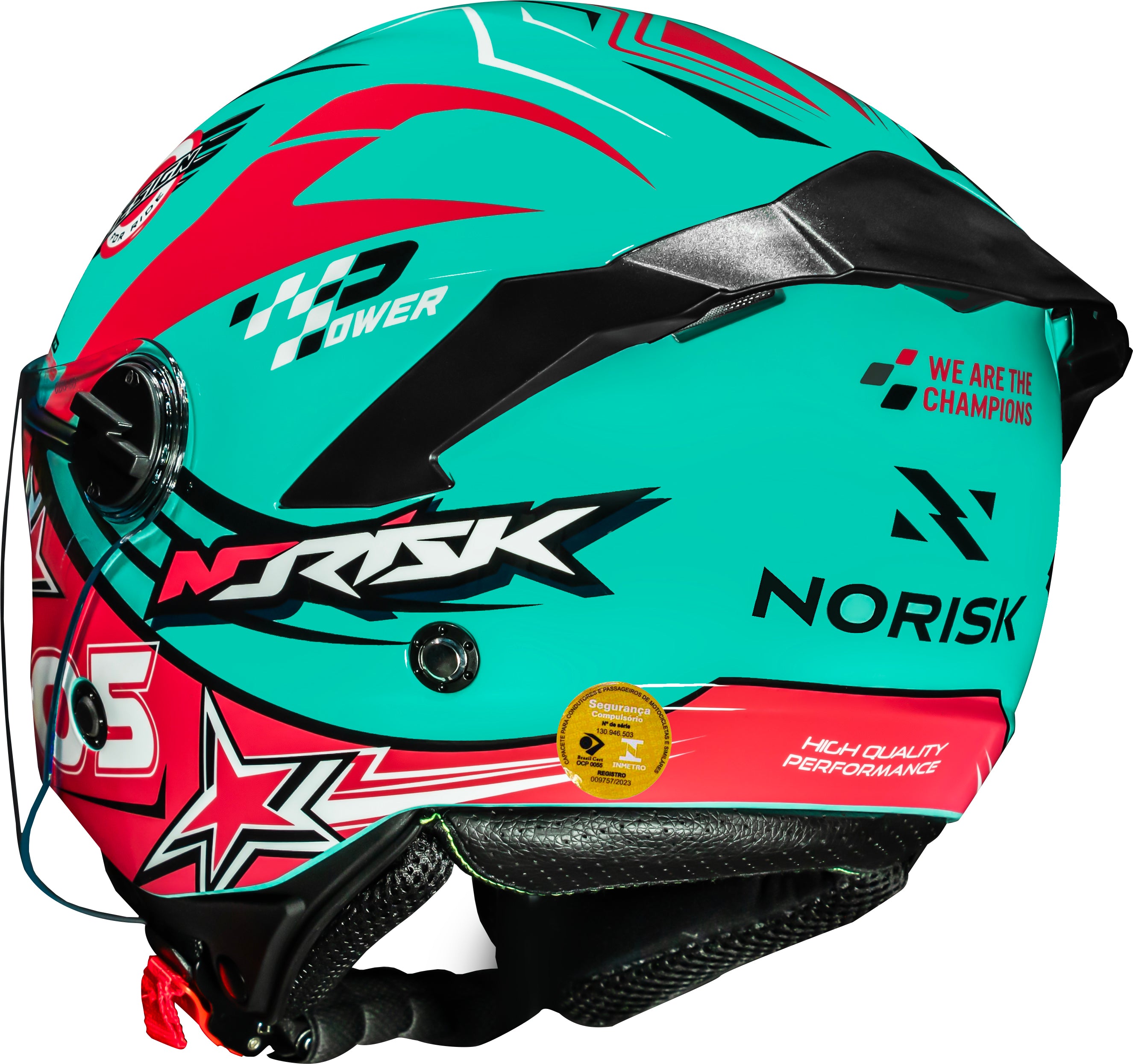 Capacete Norisk Neo Galaxy Azul Rosa