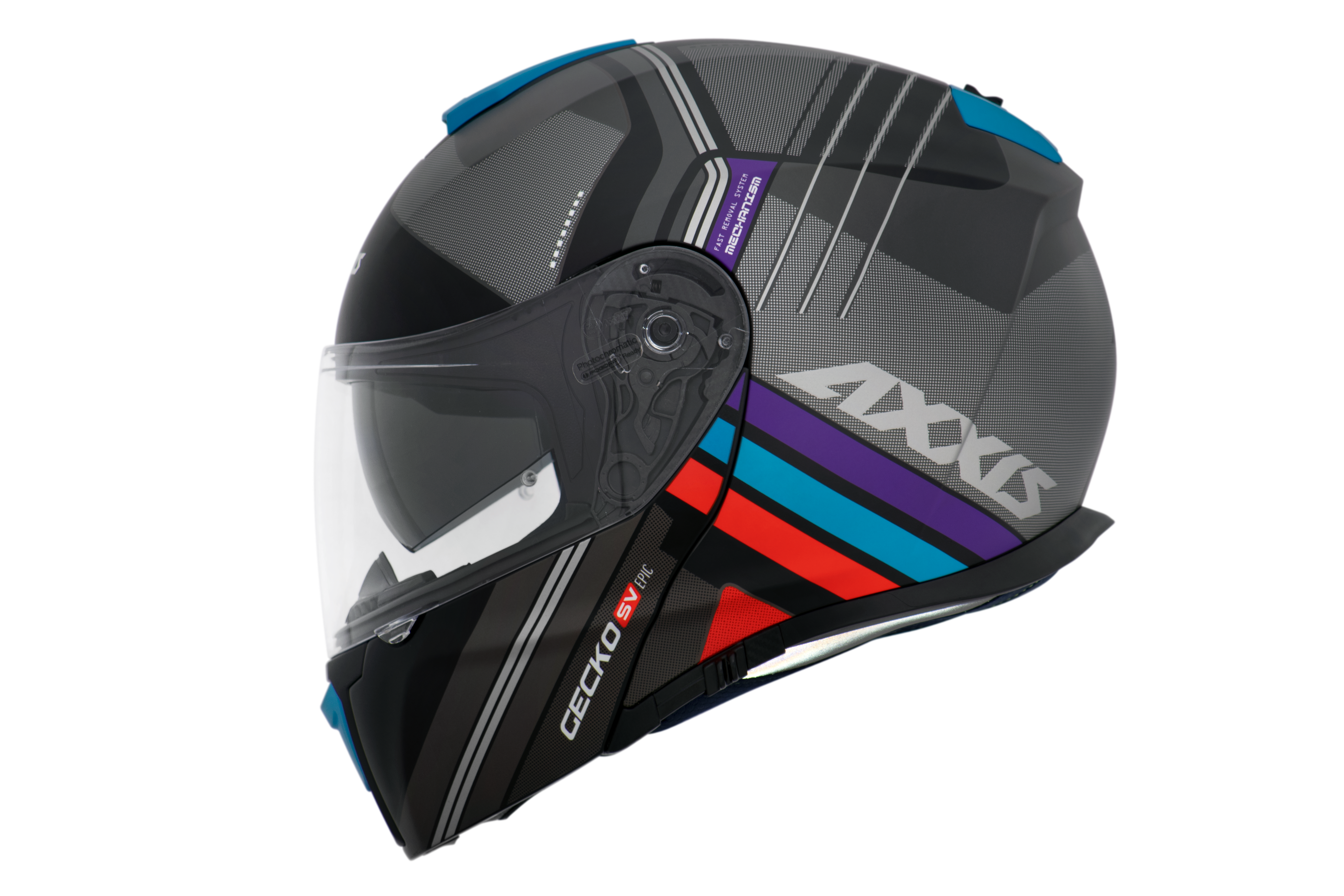 Capacete Axxis Gecko Sv Epic B1 Preto Matte