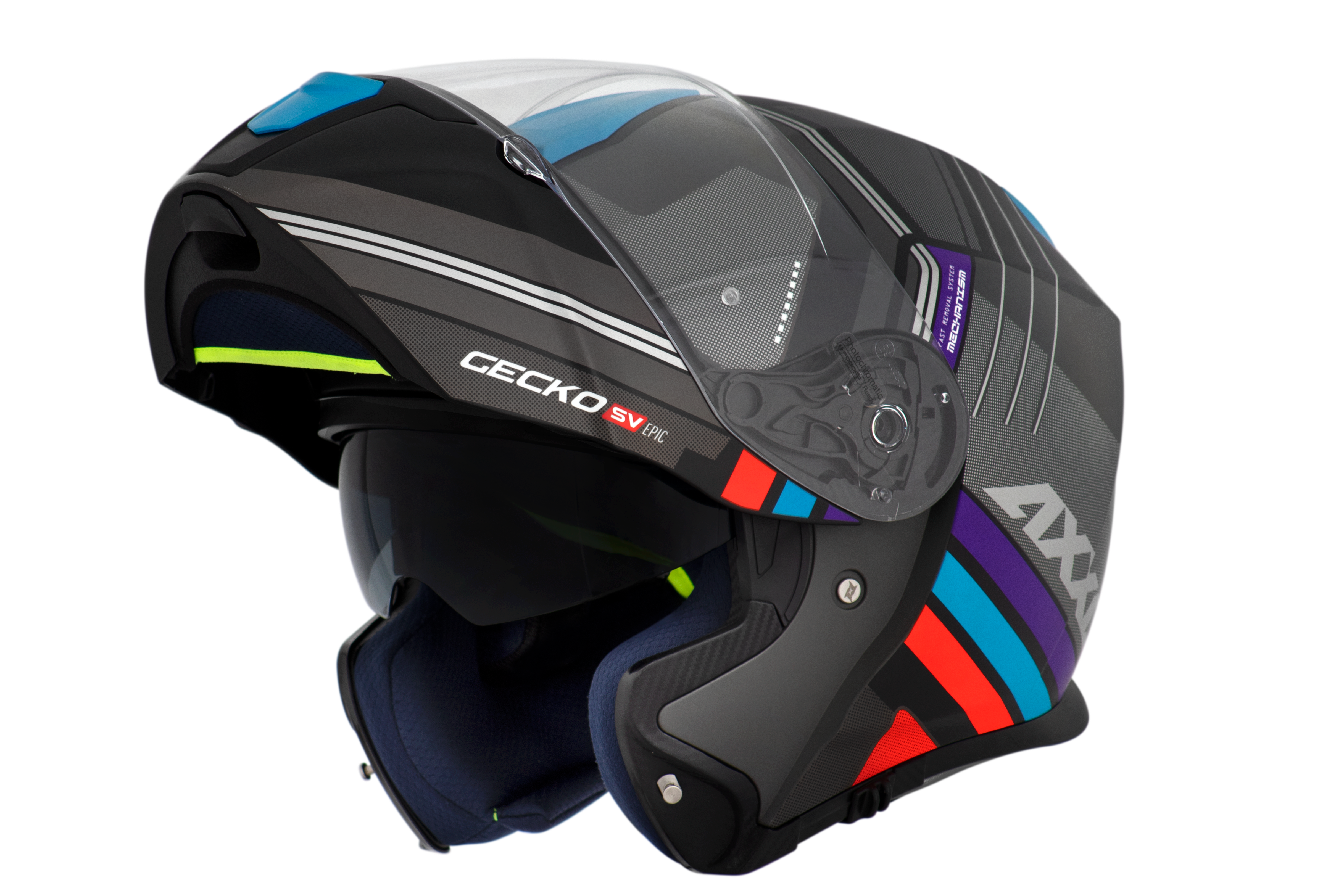 Capacete Axxis Gecko Sv Epic B1 Preto Matte