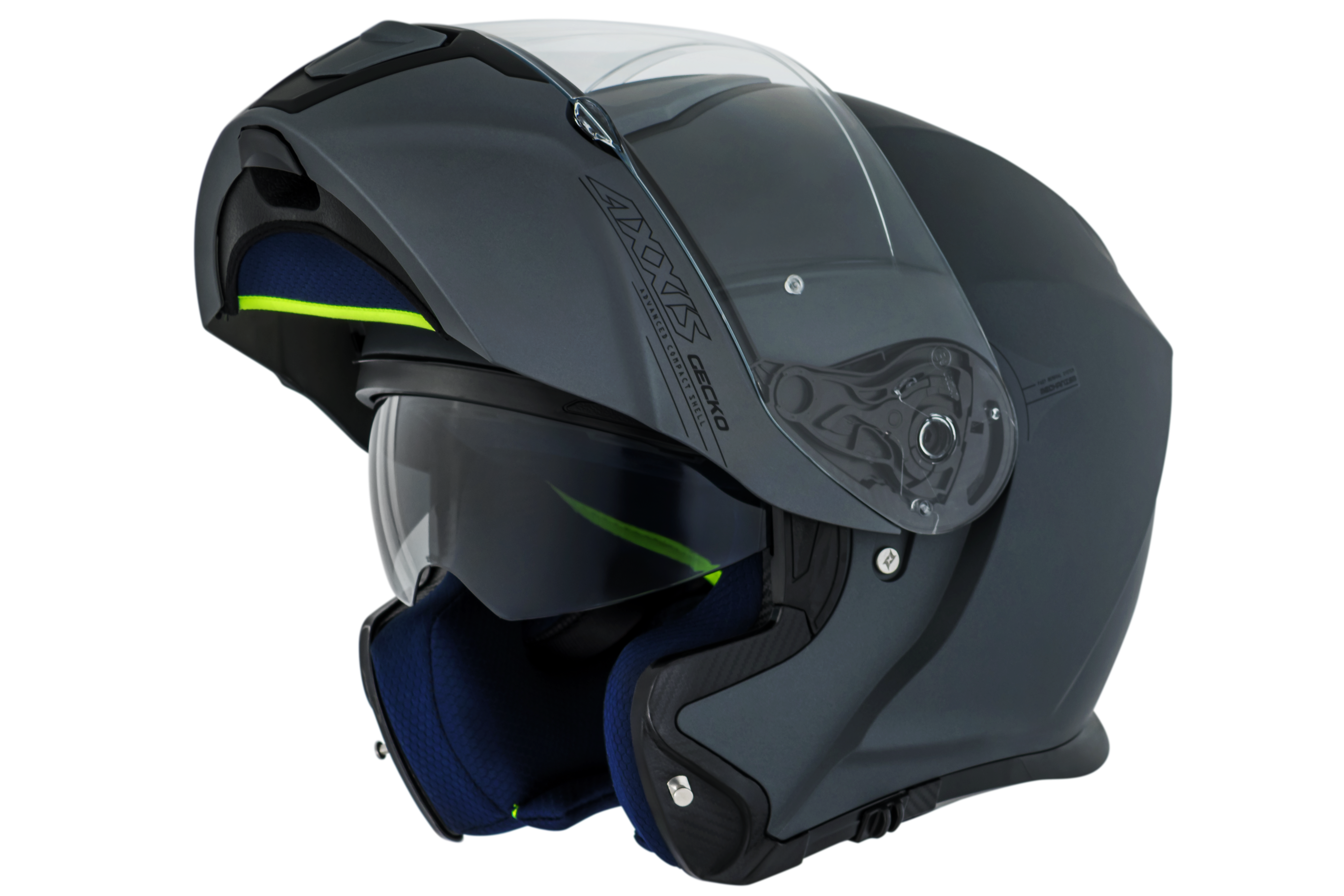 Capacete Axxis Gecko Sv Solid A2 Preto Cinza Matte