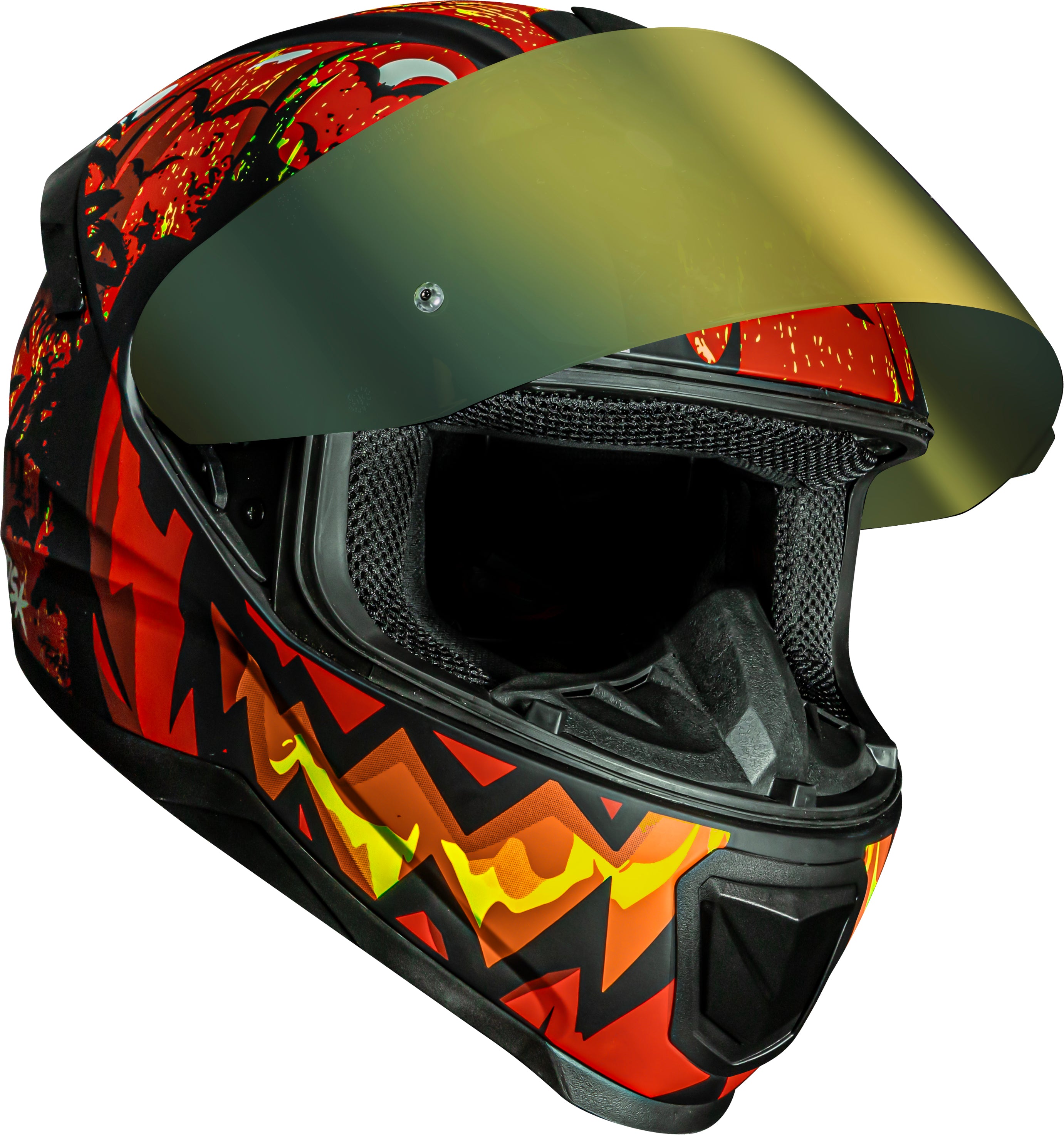 Capacete Norisk Razor Halloween Laranja