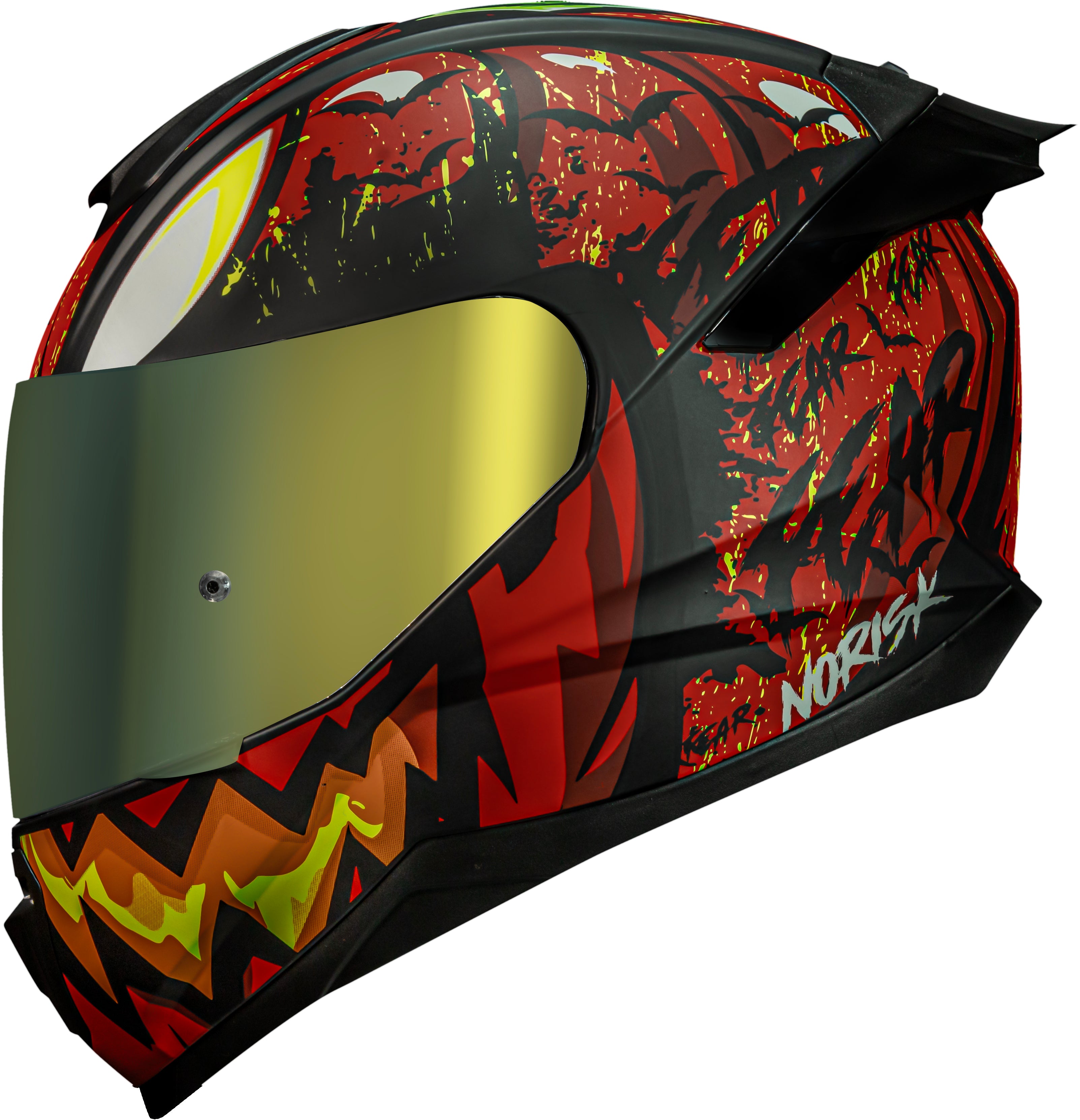 Capacete Norisk Razor Halloween Laranja