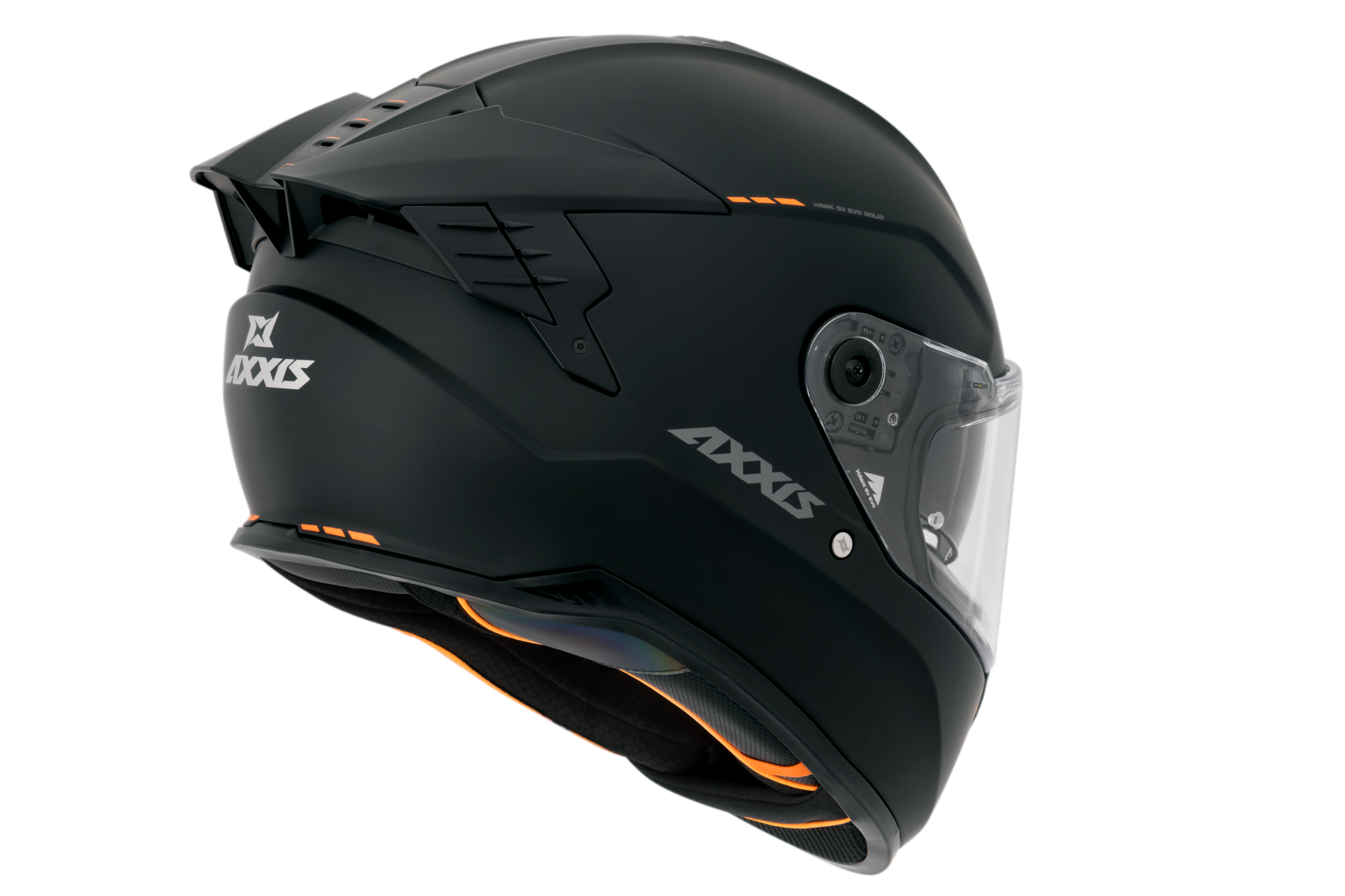 Capacete Axxis Hawk Evo Sv Solid A1 Preto Matte