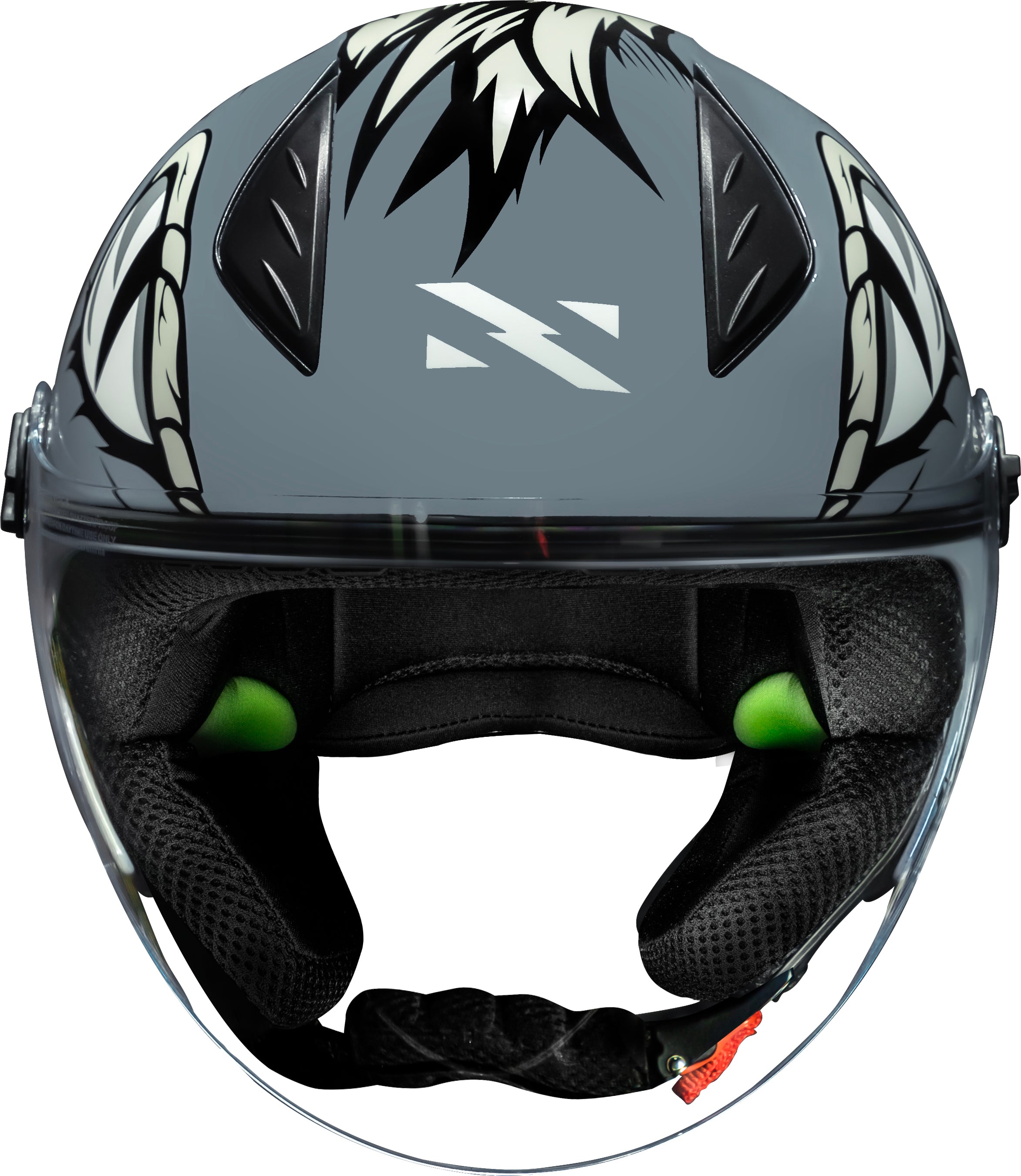 Capacete Norisk Neo Hyena Cinza Branco