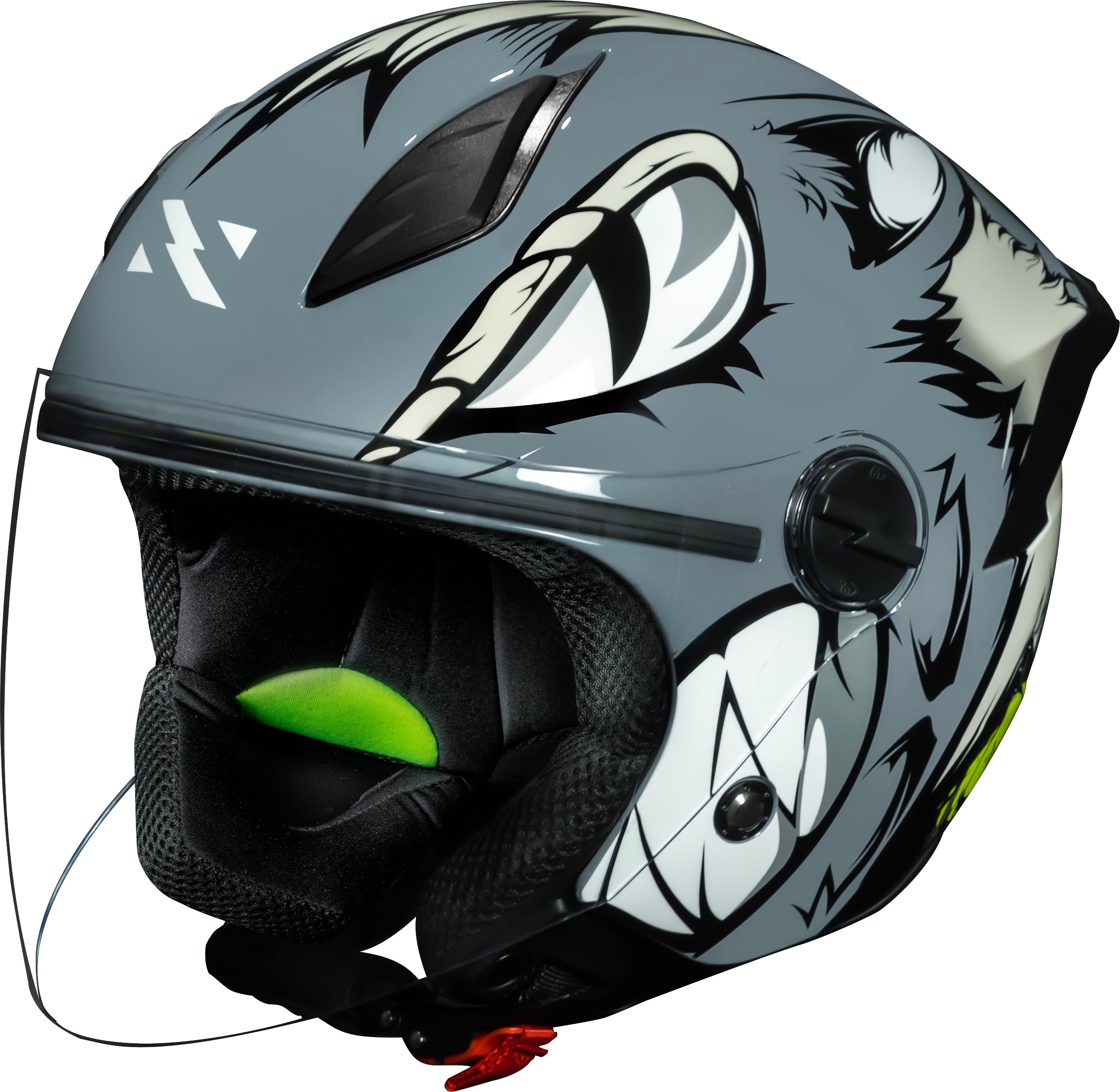 Capacete Norisk Neo Hyena Cinza Branco