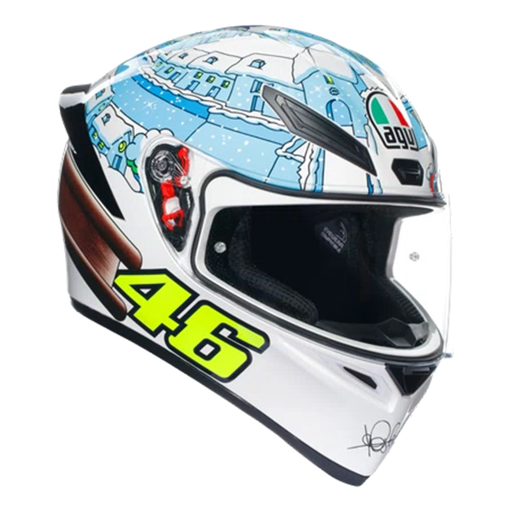 Capacete agv k1 s e2206 Rossi Winter Test 2017