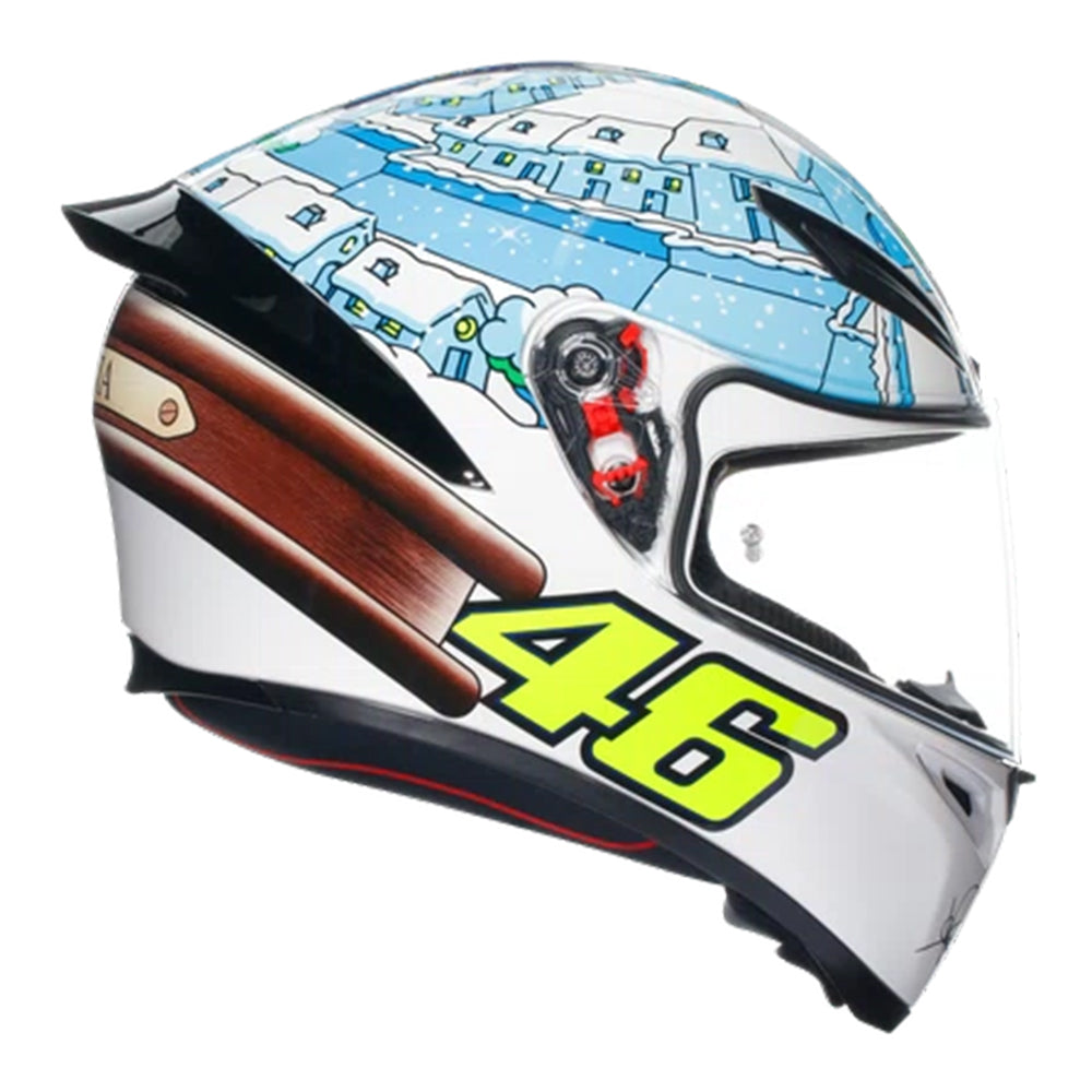 Capacete agv k1 s e2206 Rossi Winter Test 2017