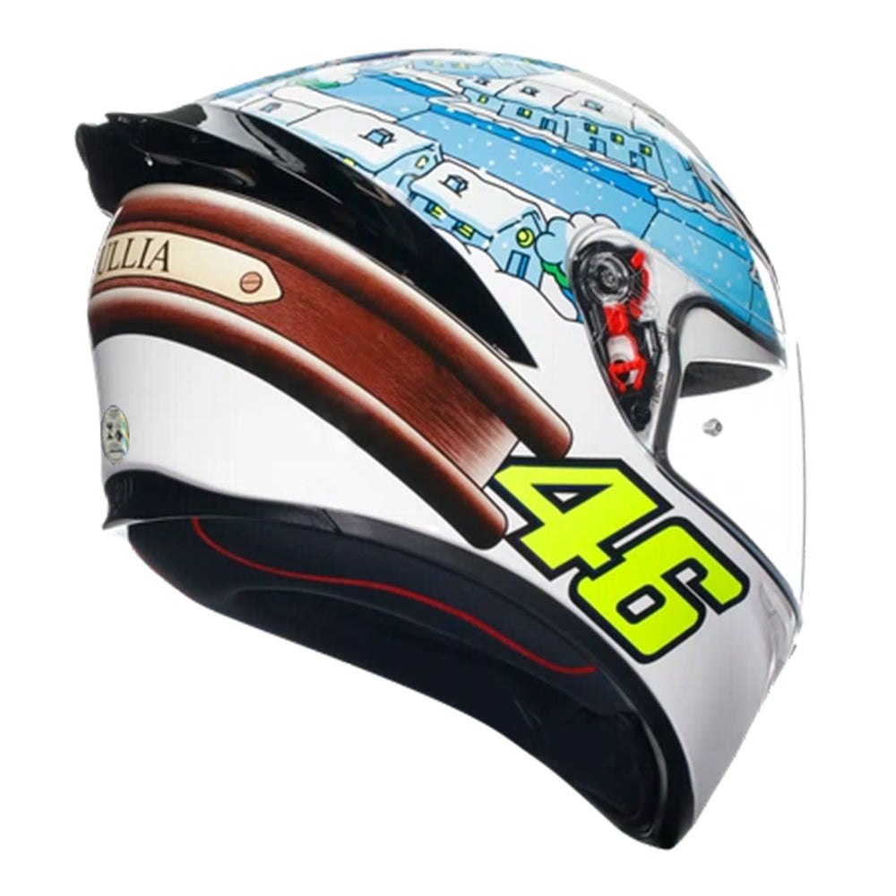 Capacete agv k1 s e2206 Rossi Winter Test 2017