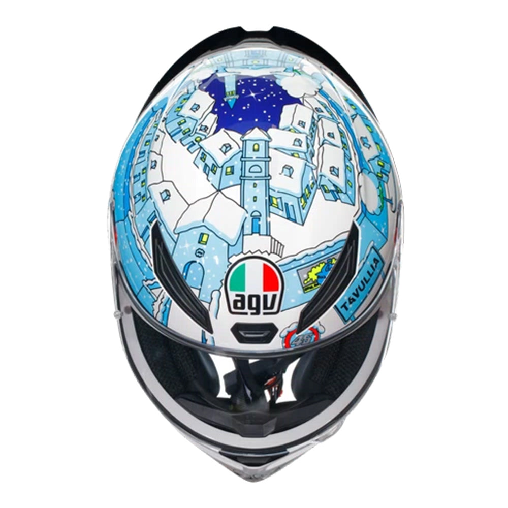 Capacete agv k1 s e2206 Rossi Winter Test 2017